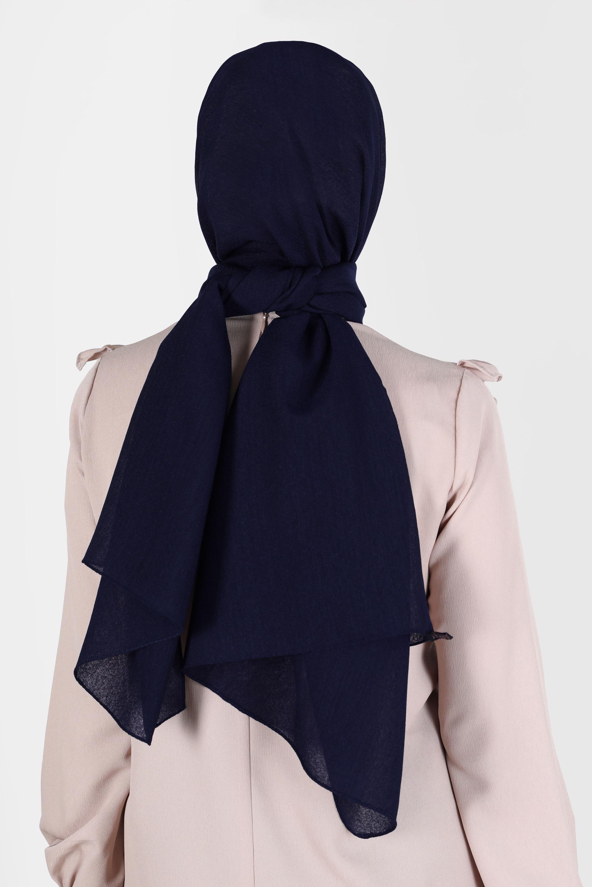 Vêtements hijab BLEU MARINE CHÂLE ALVİNA 8125