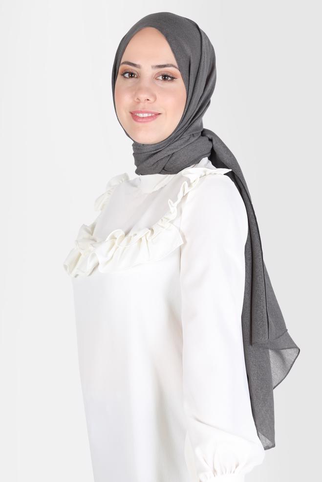 Tesettür giyim  ALVİNA KAR İPLİĞİ ŞAL 8125  - ALVİNA