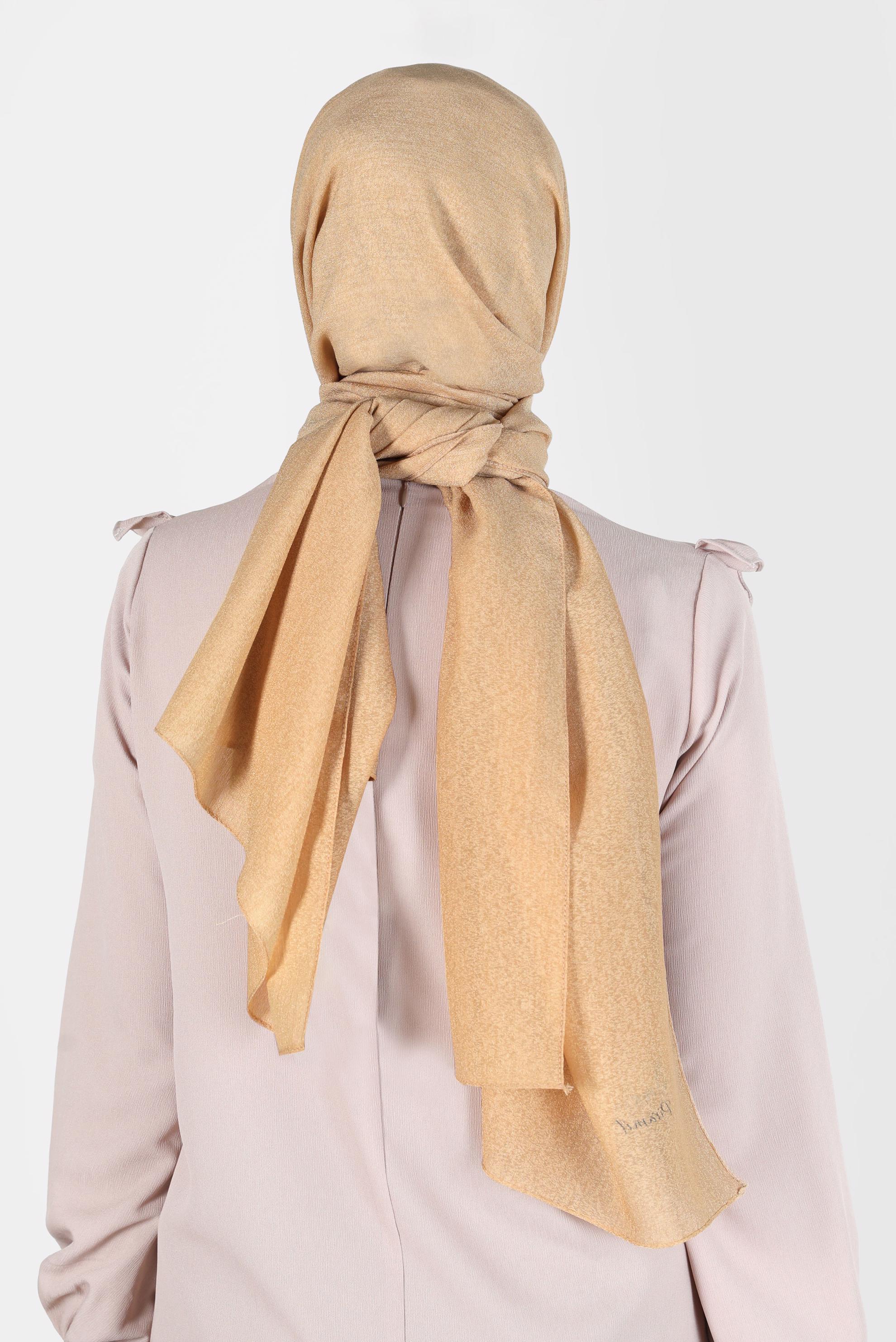 Tesettür giyim ALTIN ALVİNA KAR İPLİĞİ ŞAL 8125 