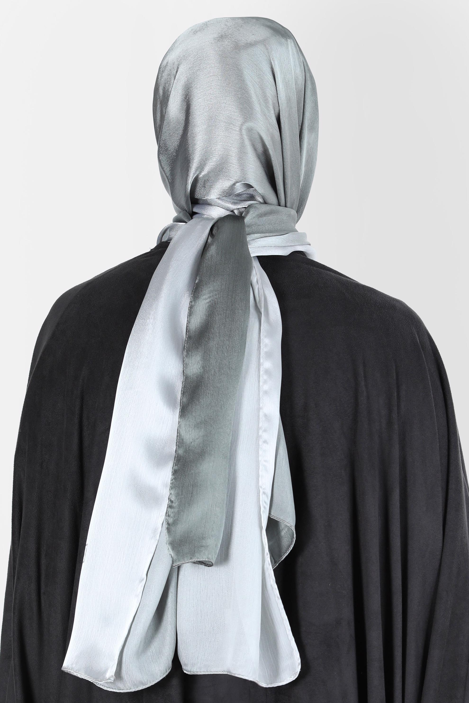 Tesettür giyim HAKİ ALVİNA JANJANLI DEGRADE ŞAL 8129