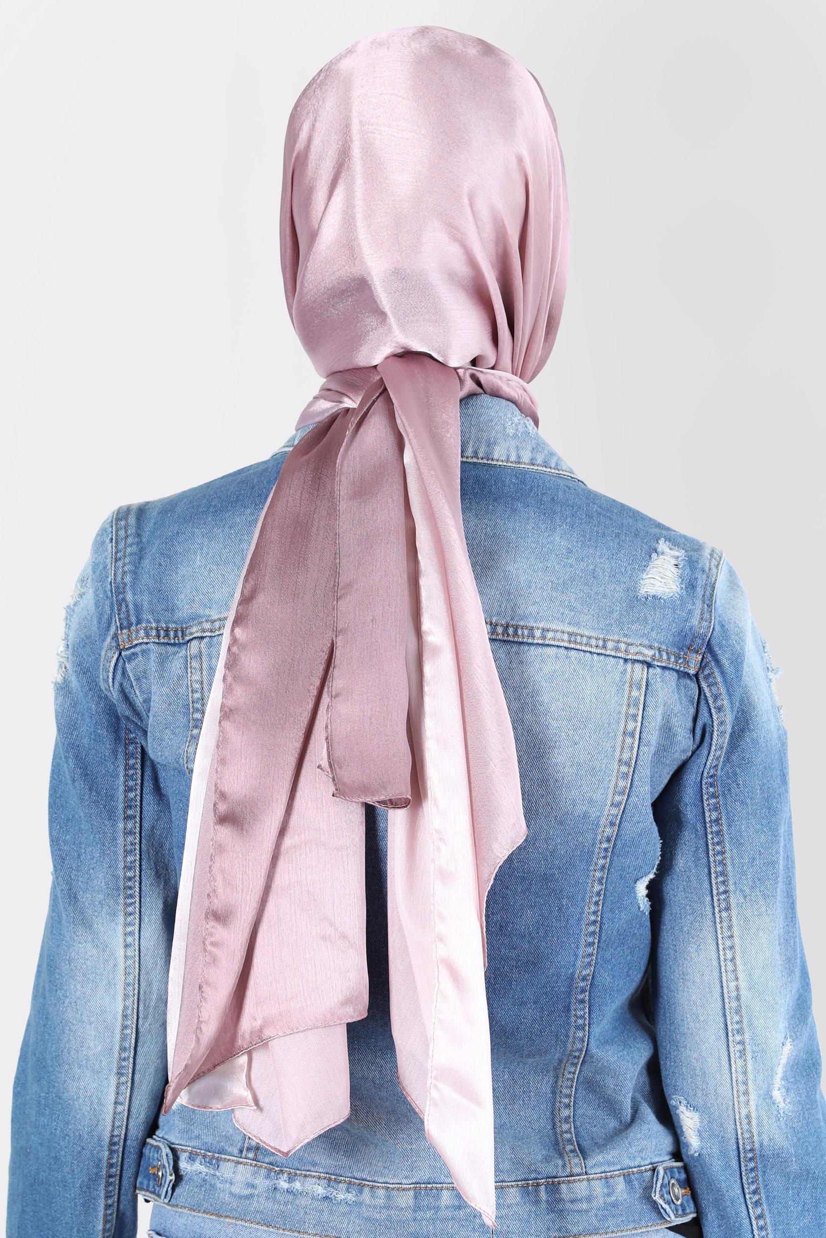 Tesettür giyim PUDRA ALVİNA JANJANLI DEGRADE ŞAL 8129