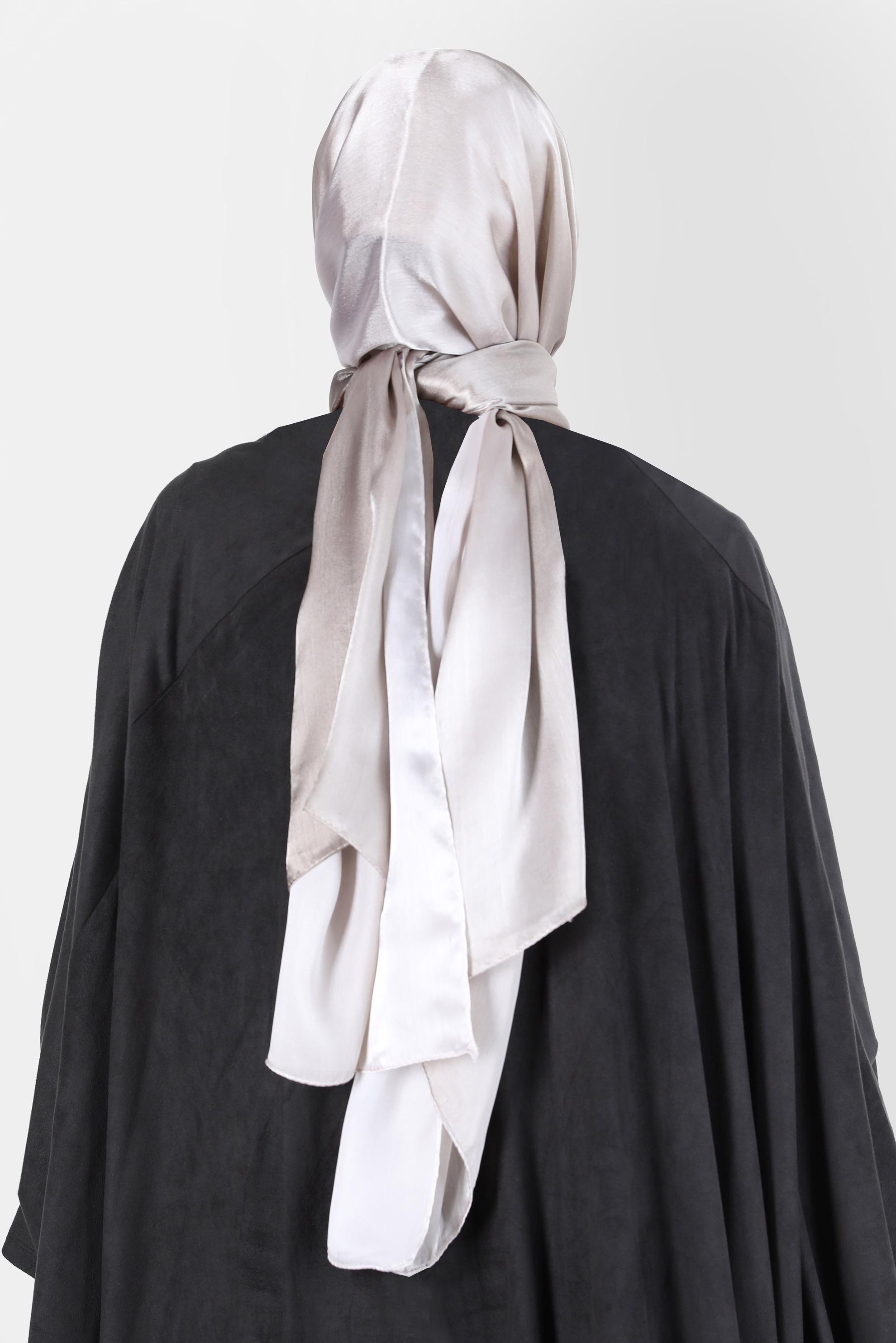 Tesettür giyim VİZON ALVİNA JANJANLI DEGRADE ŞAL 8129