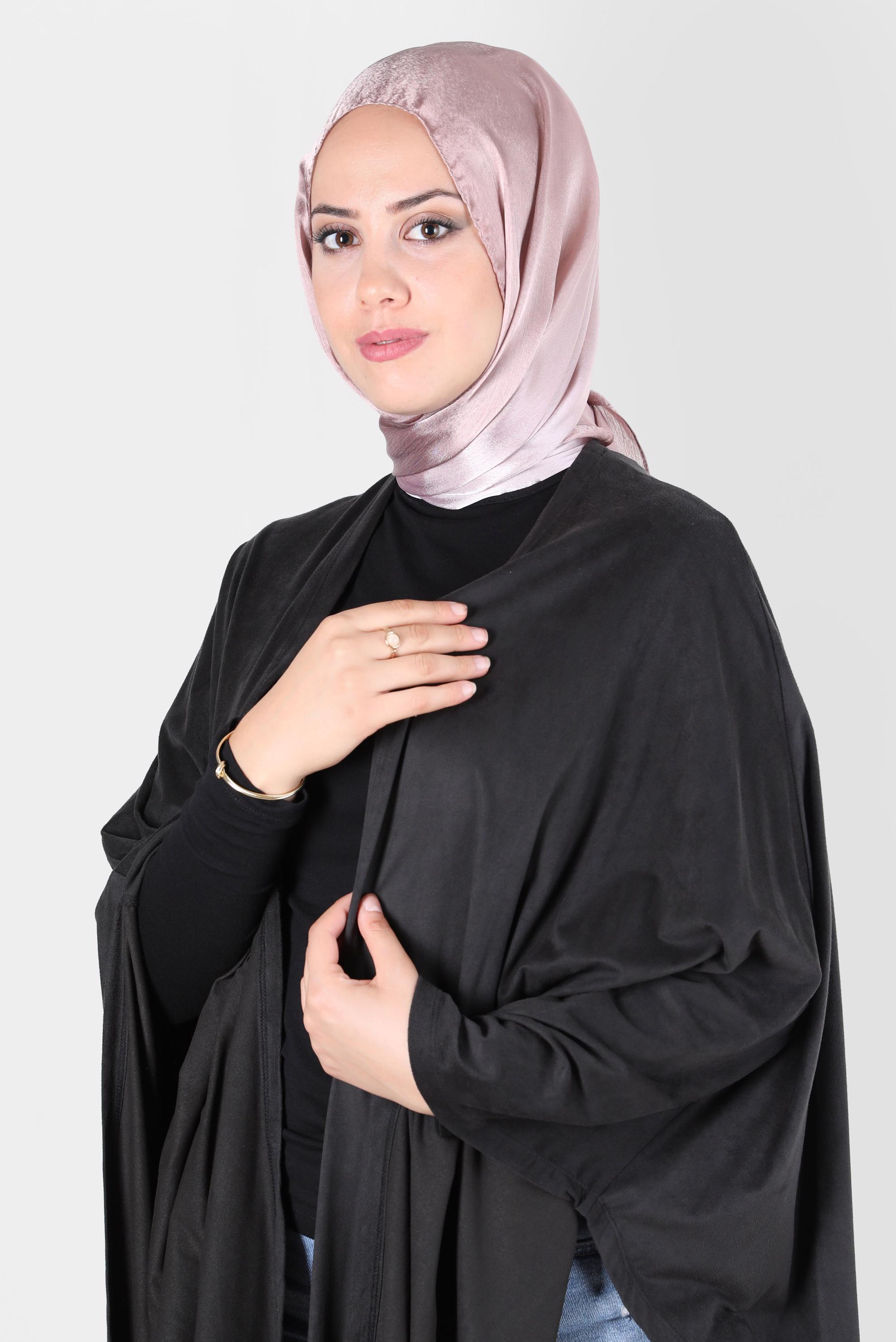 Tesettür giyim PEMBE ALVİNA JANJANLI DEGRADE ŞAL 8129