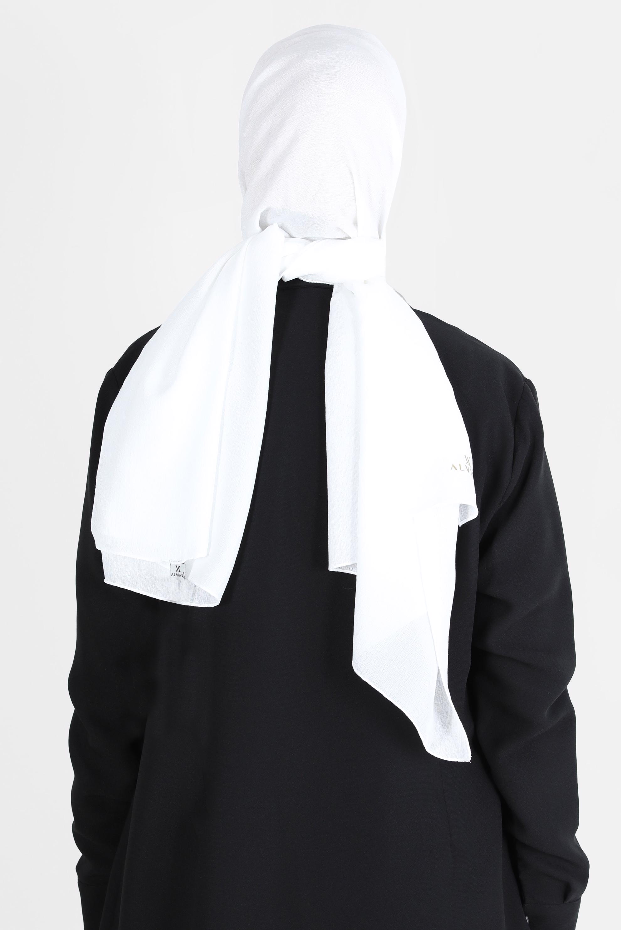Vêtements hijab BLANC CHÂLE ALVINA 8138