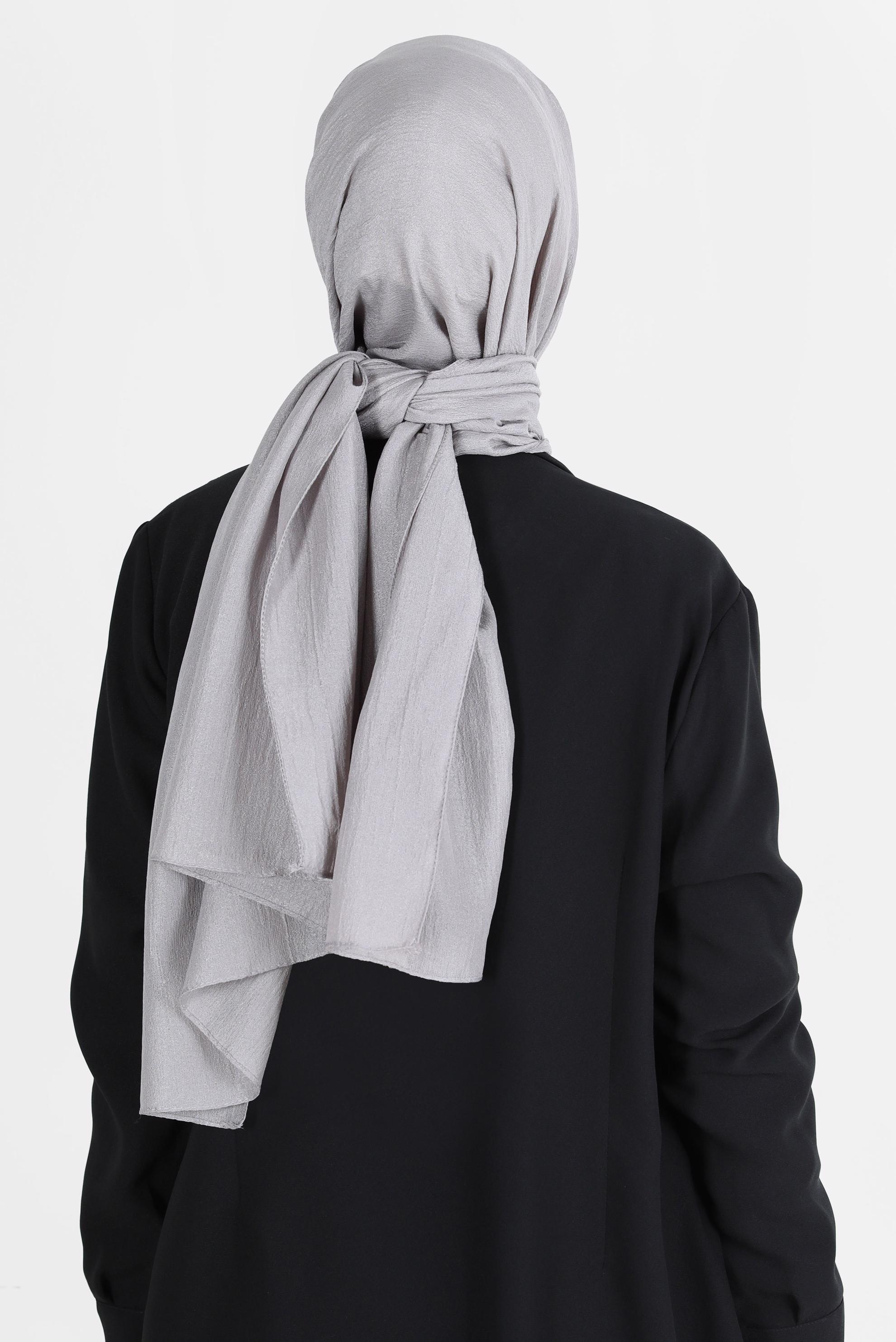 Hijab clothing GREY ALVİNA SHAWL 8138