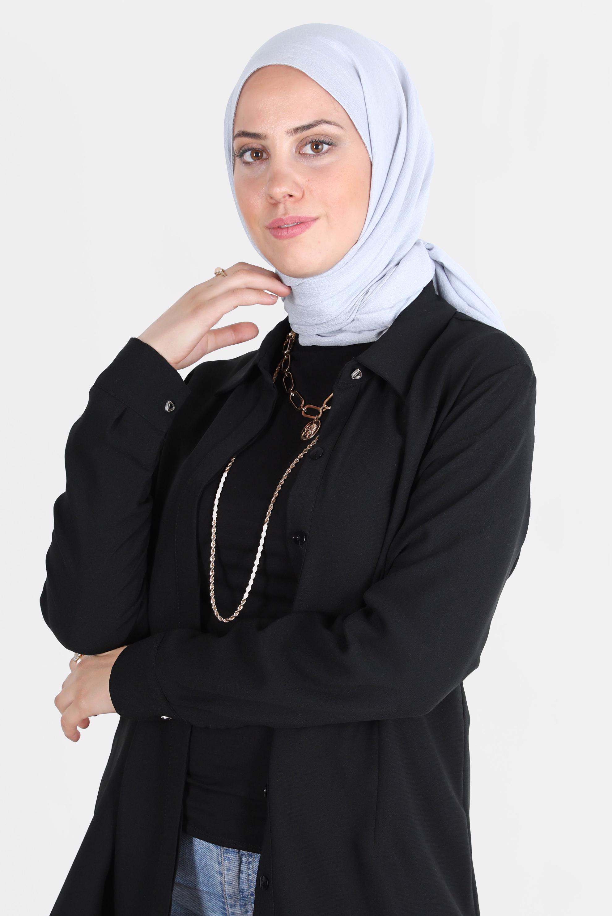 Hijab clothing GREY ALVİNA SHAWL 8138