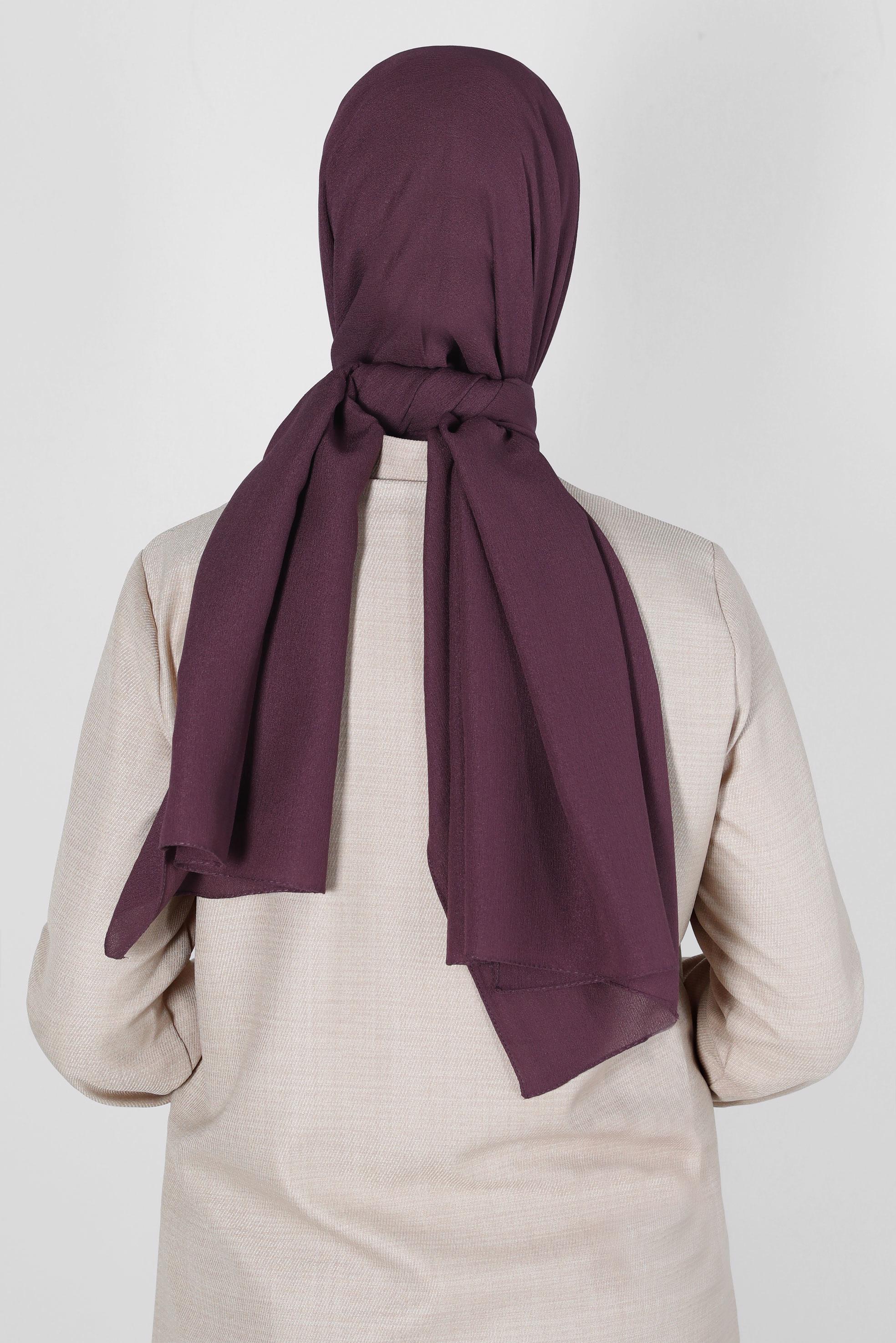 Tesettür giyim MÜRDÜM ALVİNA KREP ŞAL 8138