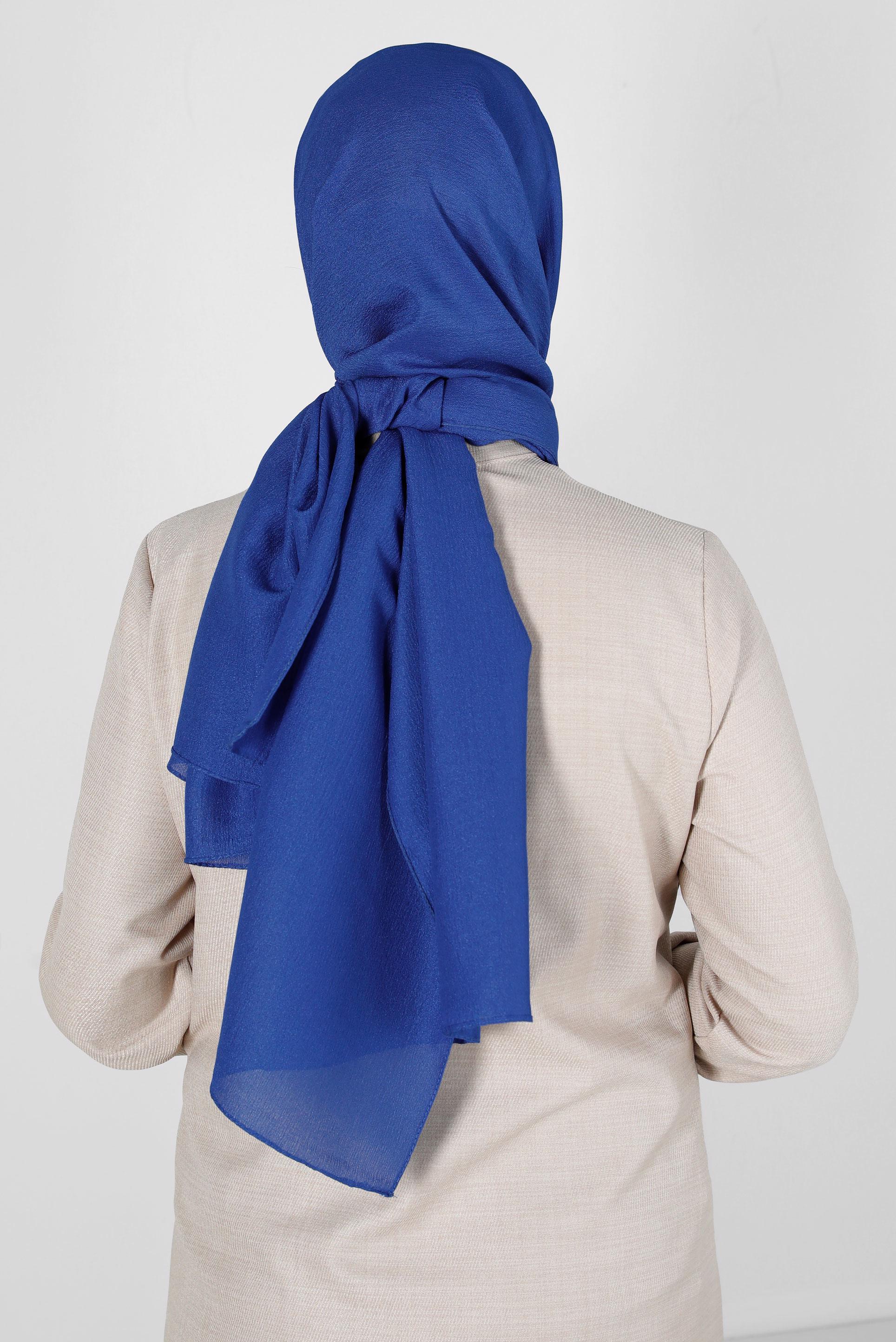 Tesettür giyim LACİVERT ALVİNA KREP ŞAL 8138