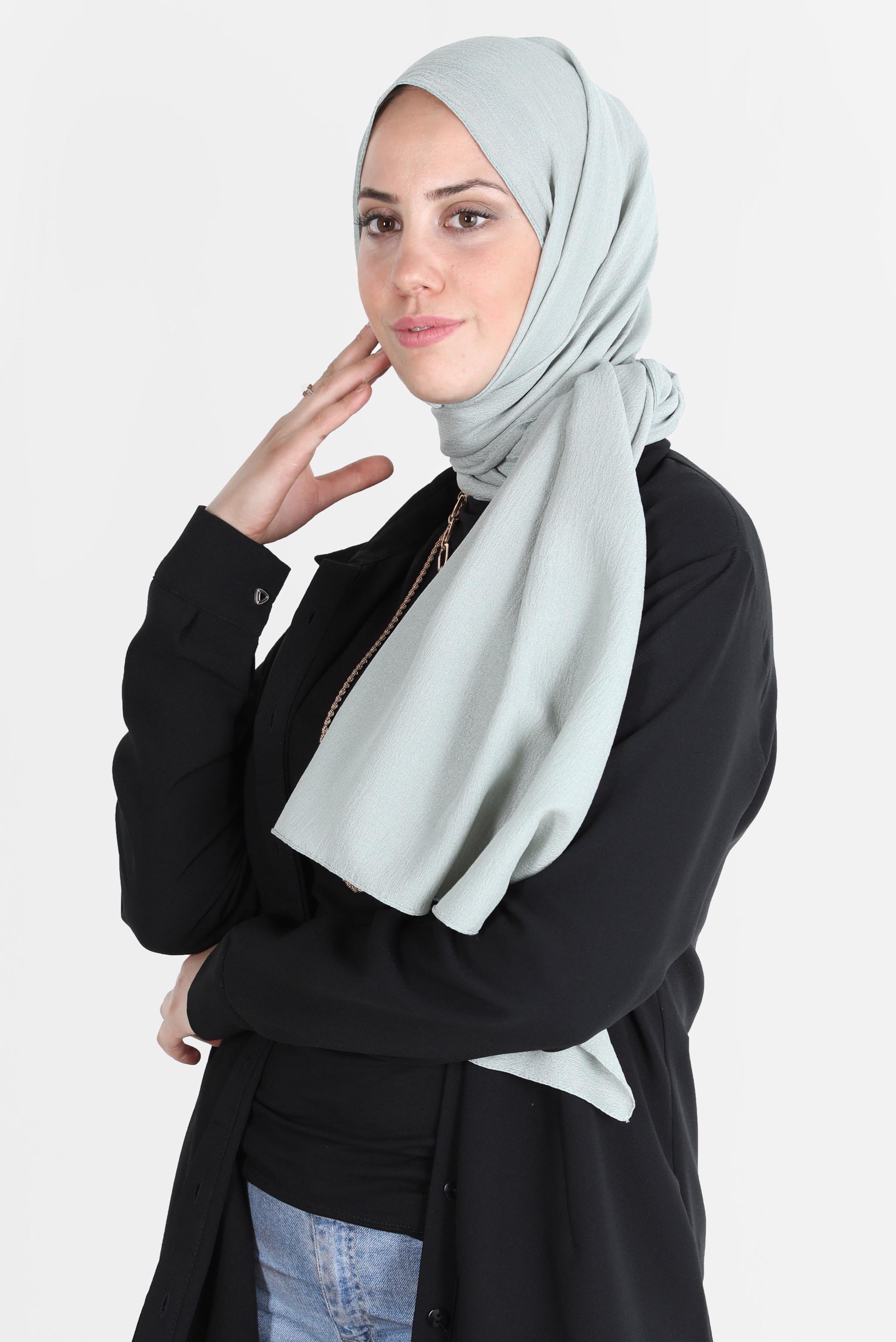 Hijab clothing GREEN ALVİNA SHAWL 8138