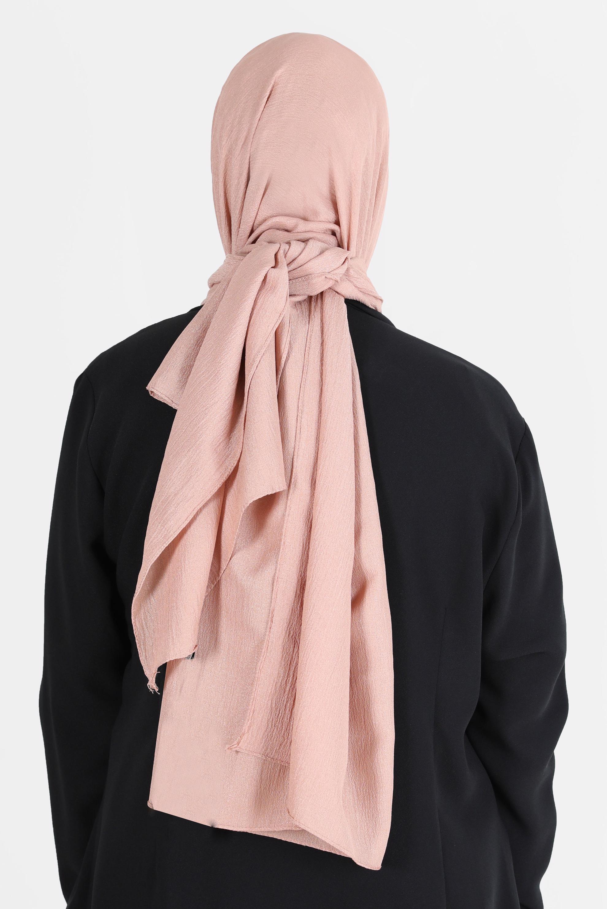 Tesettür giyim PEMBE ALVİNA KREP ŞAL 8138