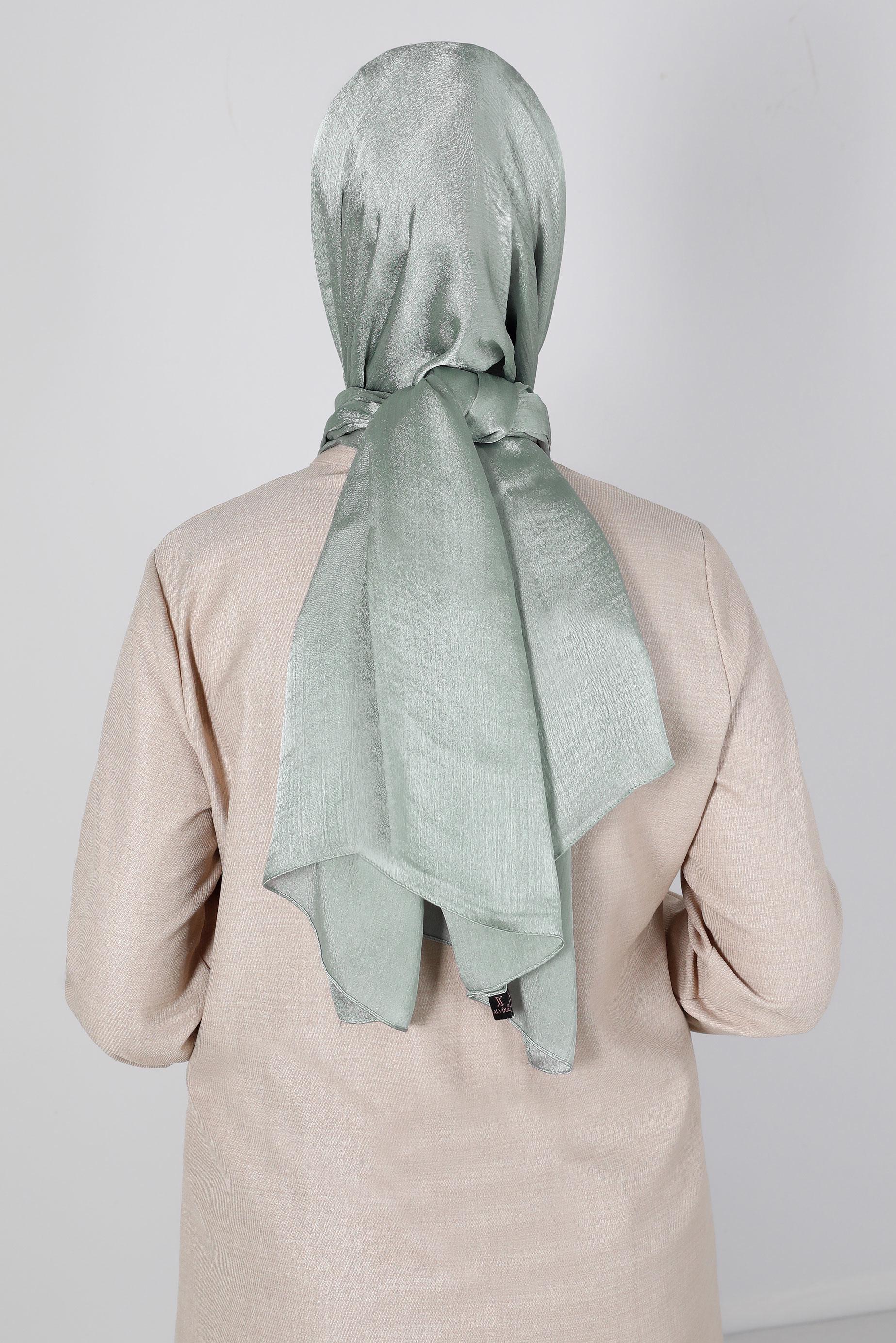 Tesettür giyim GRİ ALVİNA JANJANLI ŞAL 8139	