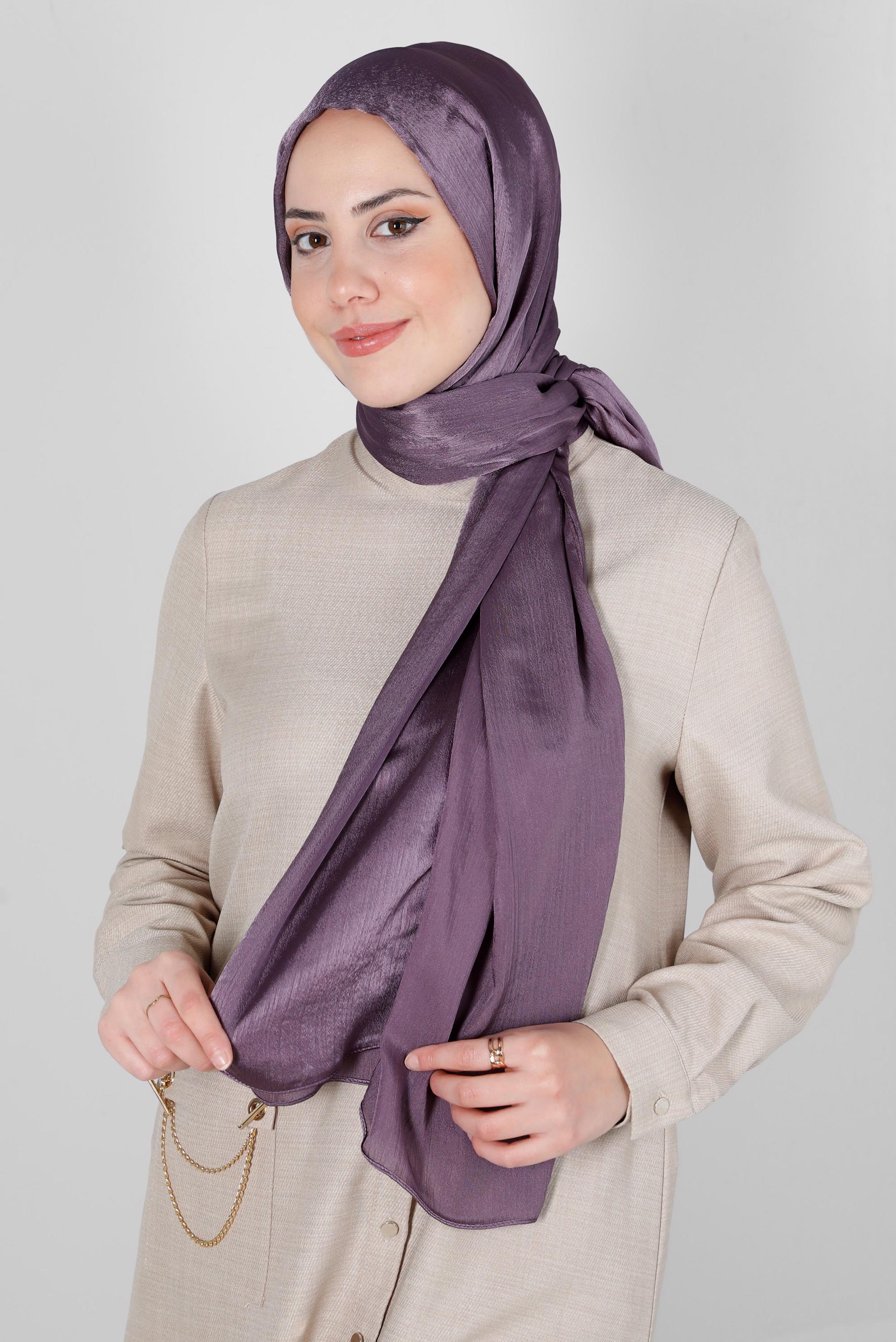 Tesettür giyim TURUNCU ALVİNA JANJANLI ŞAL 8139	