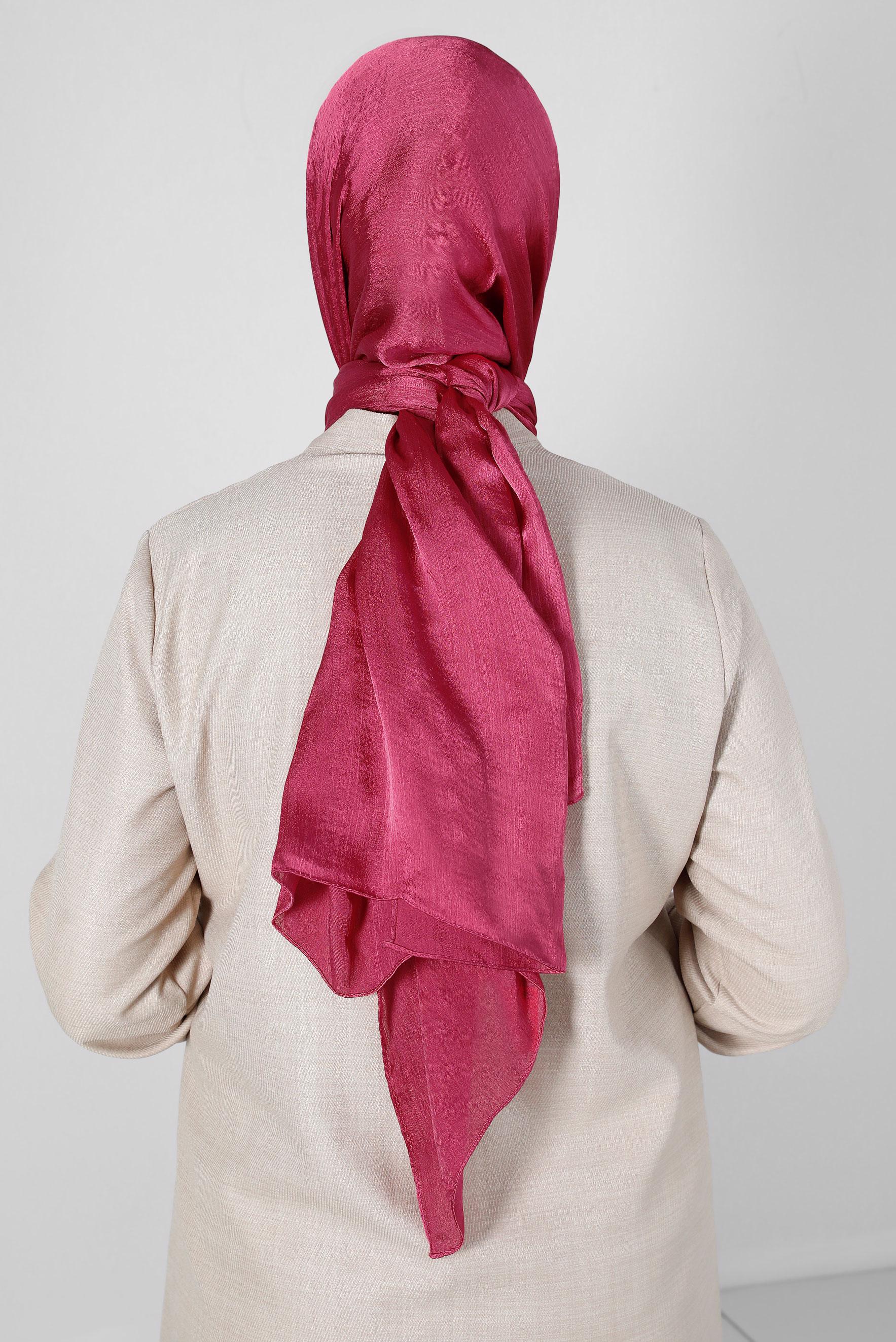 Tesettür giyim BORDO ALVİNA JANJANLI ŞAL 8139	