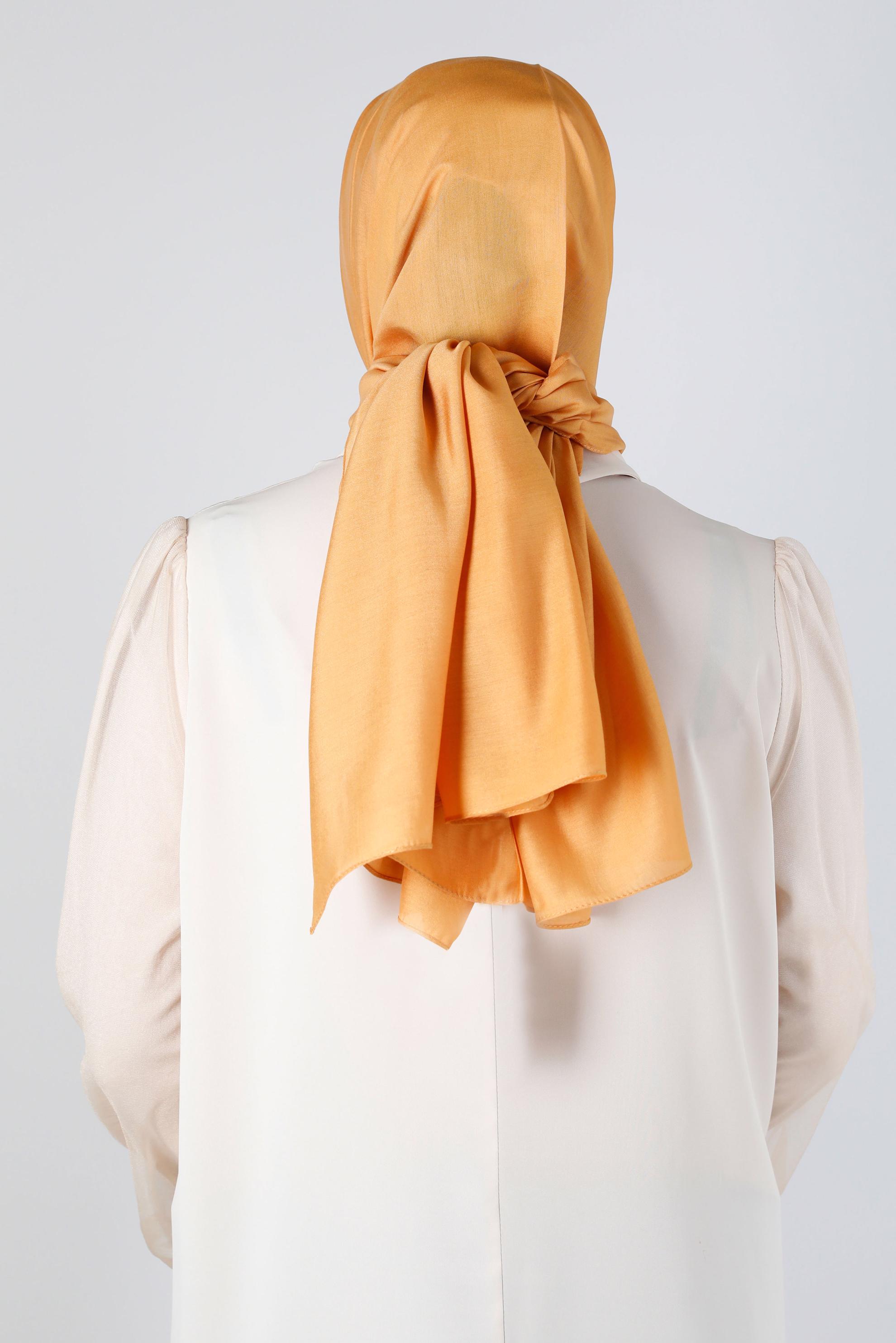 Tesettür giyim ALTIN ALVİNA İNCE İPEKSİ ŞAL 8141