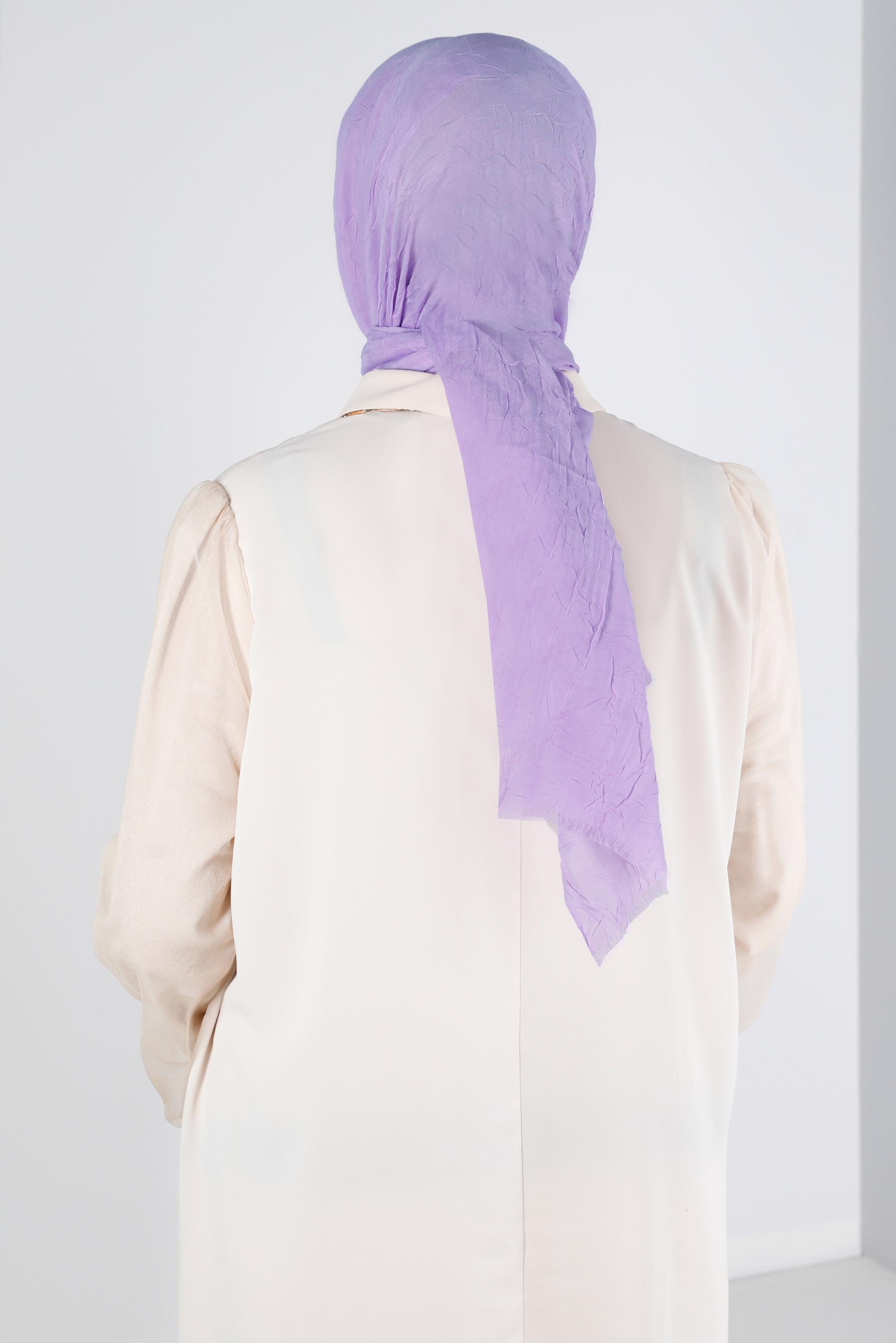 Tesettür giyim MOR ALVİNA BAMBU KRAŞ ŞAL 8145