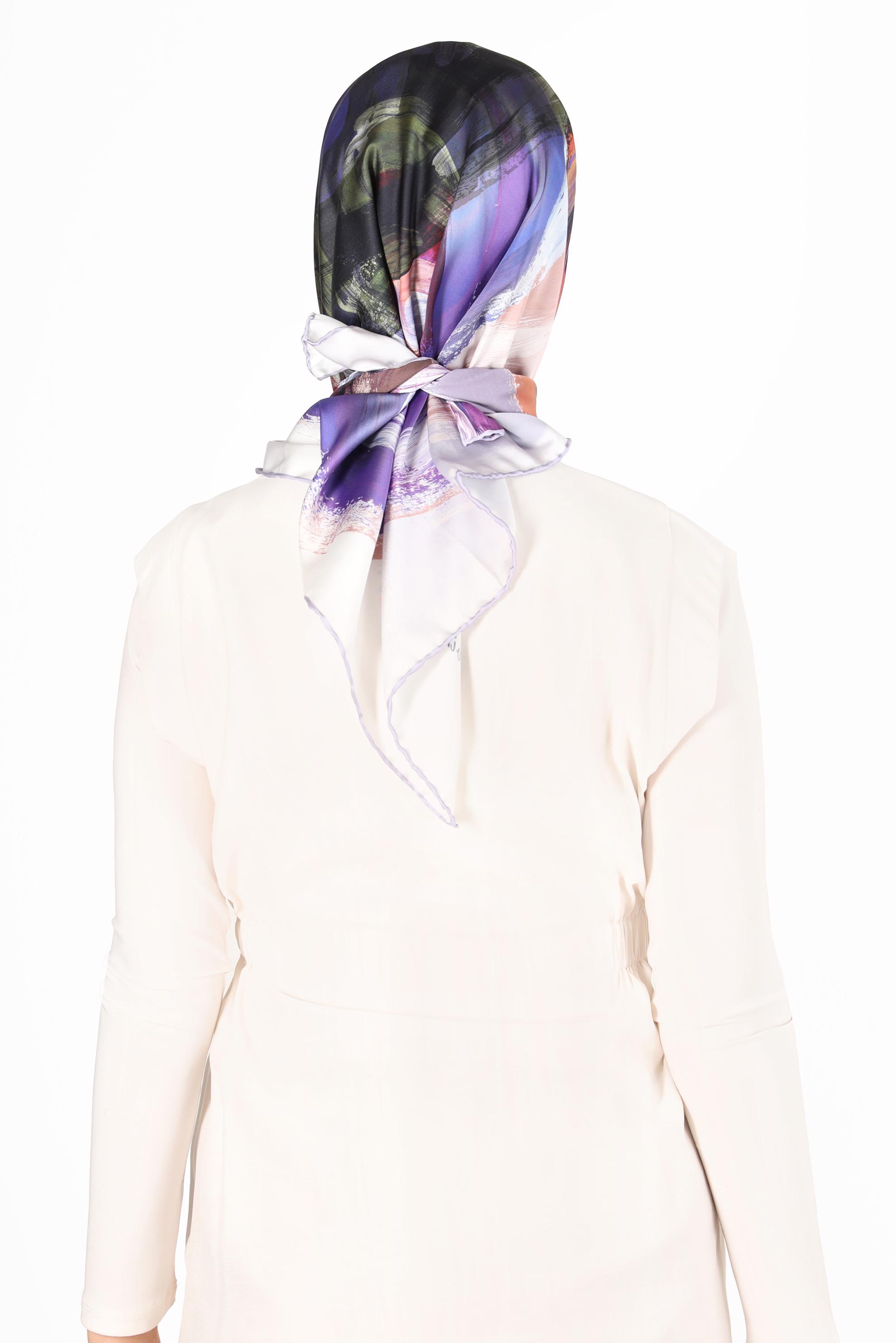 Tesettür giyim MÜRDÜM ALVİNA DİJİTAL SURA EŞARP 8119 