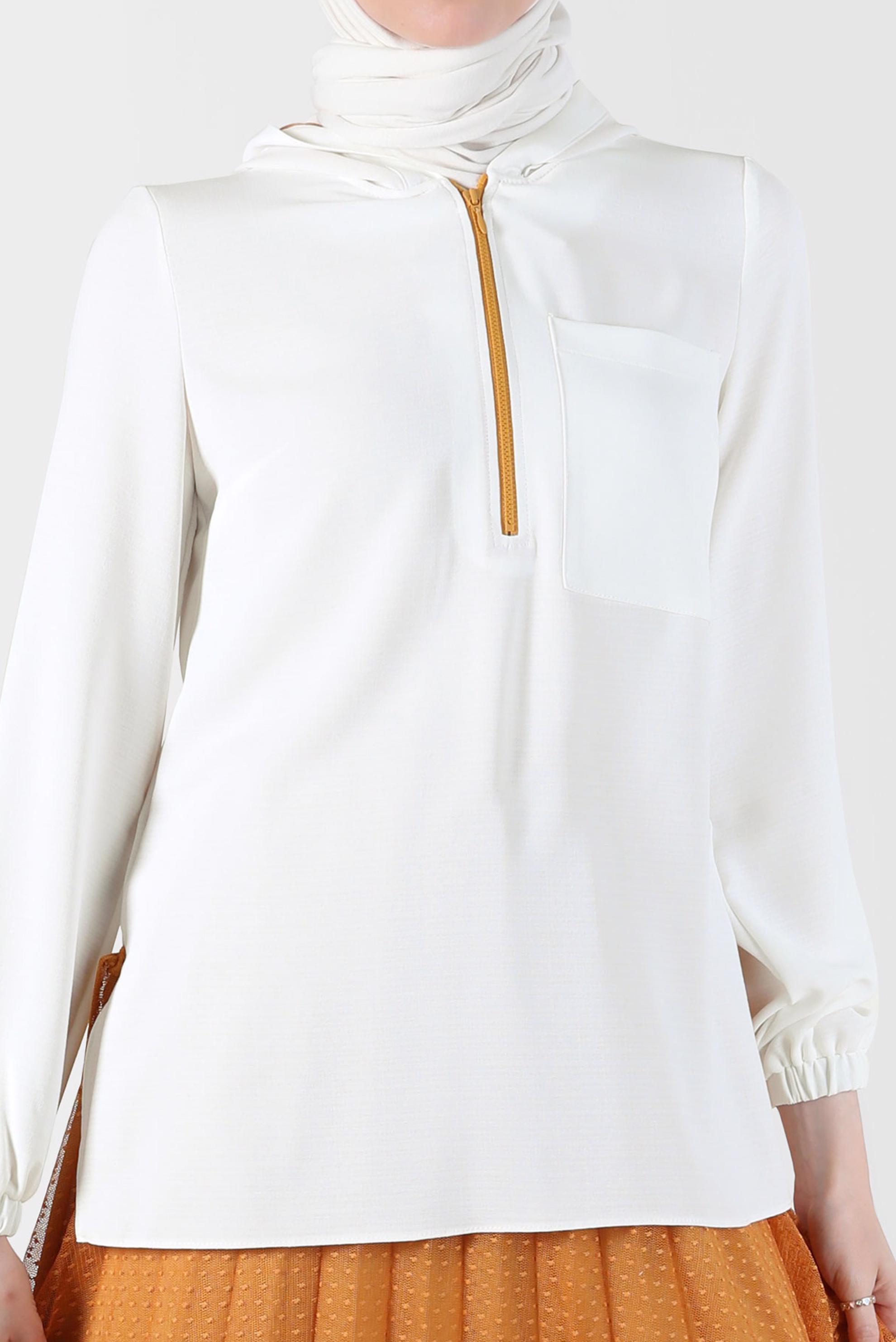 Hijab clothing YELLOW ZIPPERED HOODED 2-PIECE SKIRTED SUIT 41768 