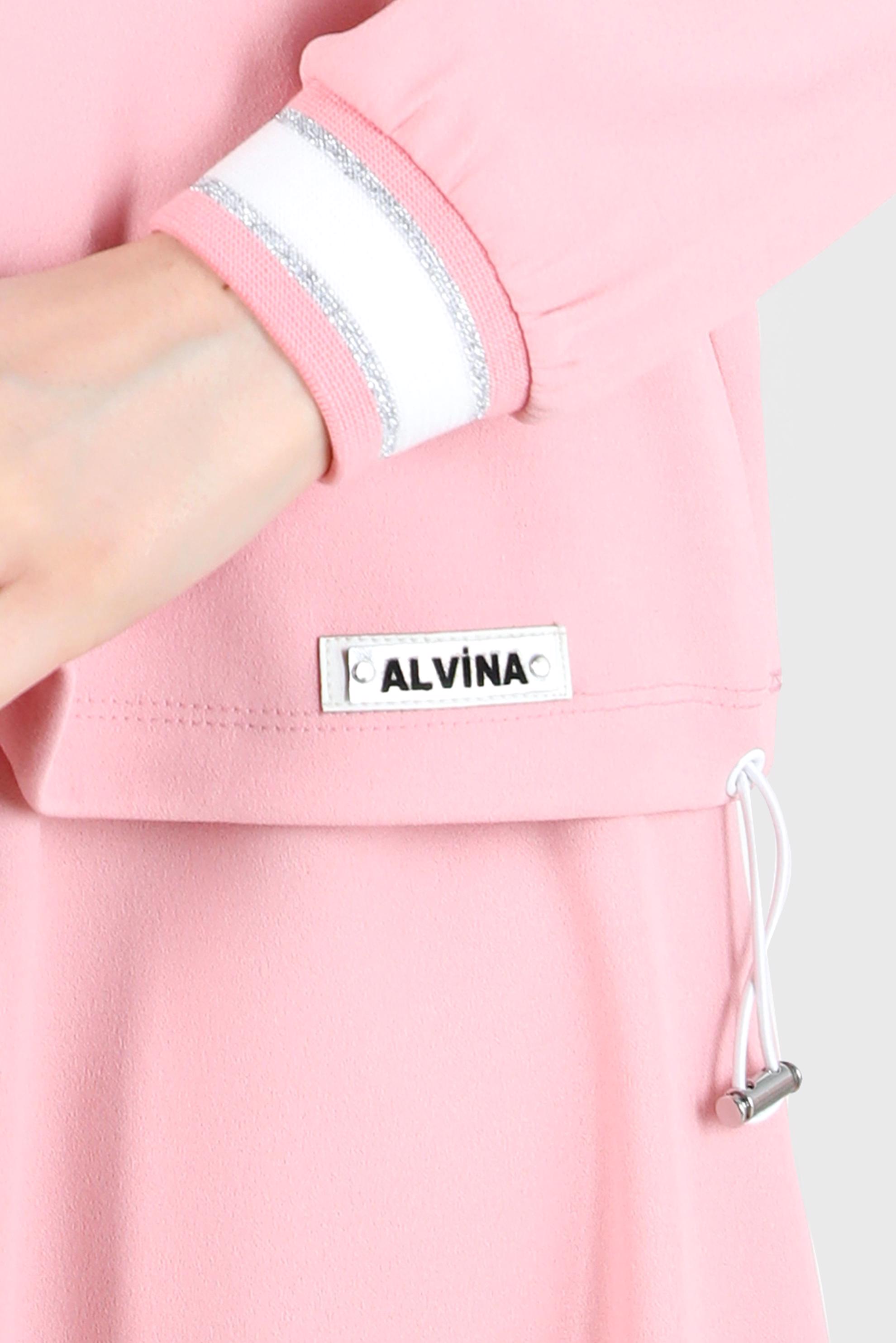 Tesettür giyim PUDRA DİK YAKA BAĞCIKLI İKİLİ ETEKLİ TAKIM 42659 