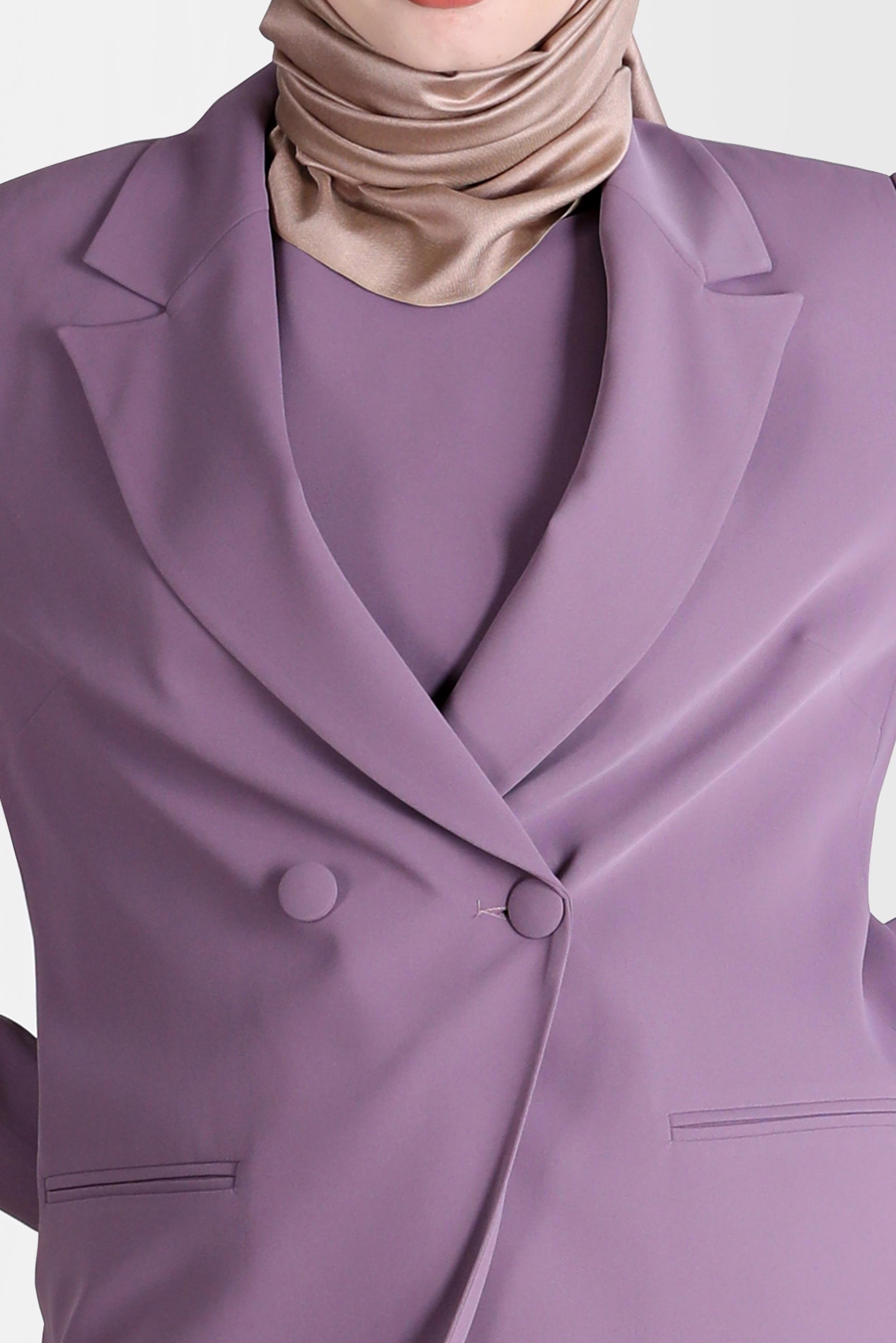 Tesettür giyim MOR KLASİK ÜÇLÜ PANT. TAKIM 30254 