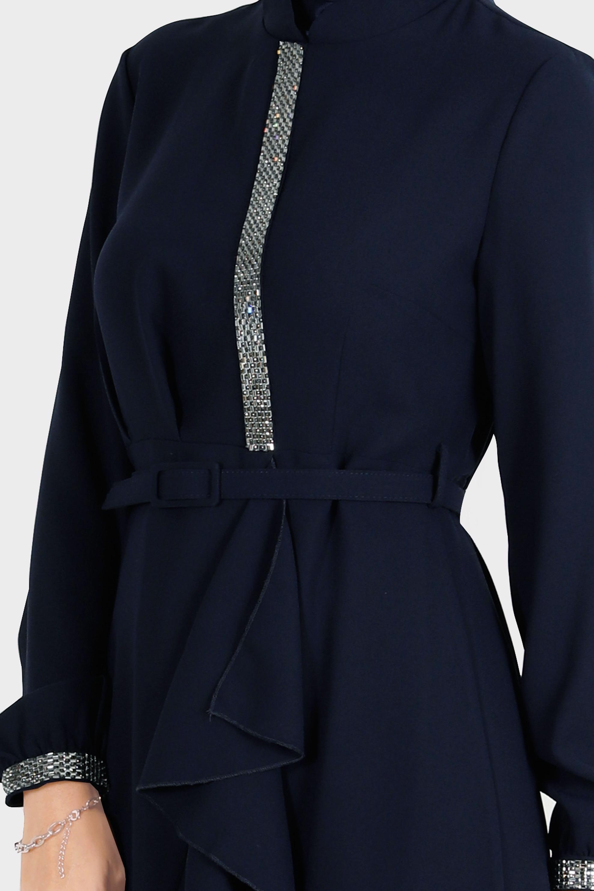 Tesettür giyim LACİVERT TAŞ DETAYLI PANTOLUNLU TAKIM 30260