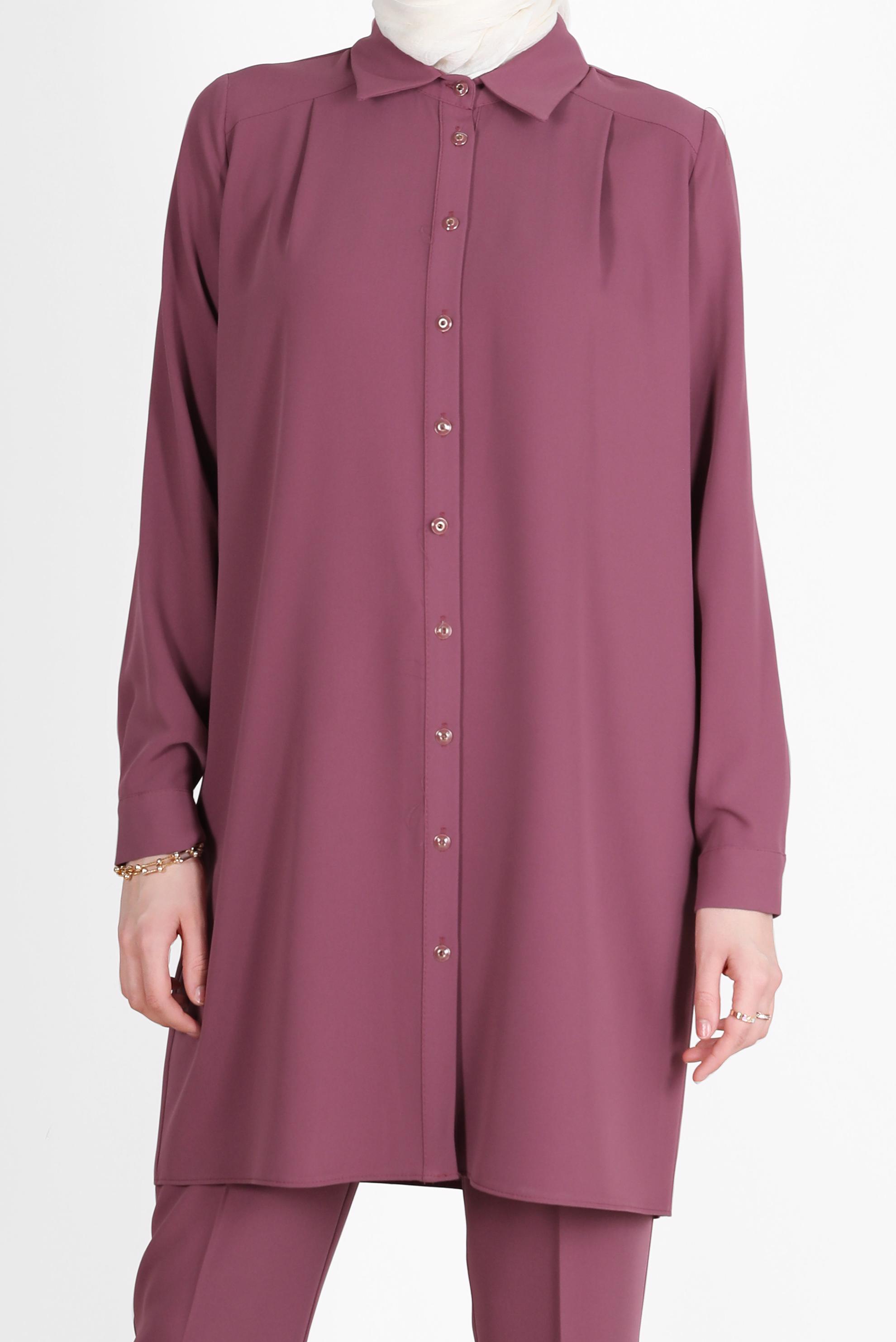 Hijab clothing PINK CLASSIC 2-PIECE PANTS SUIT 42516 