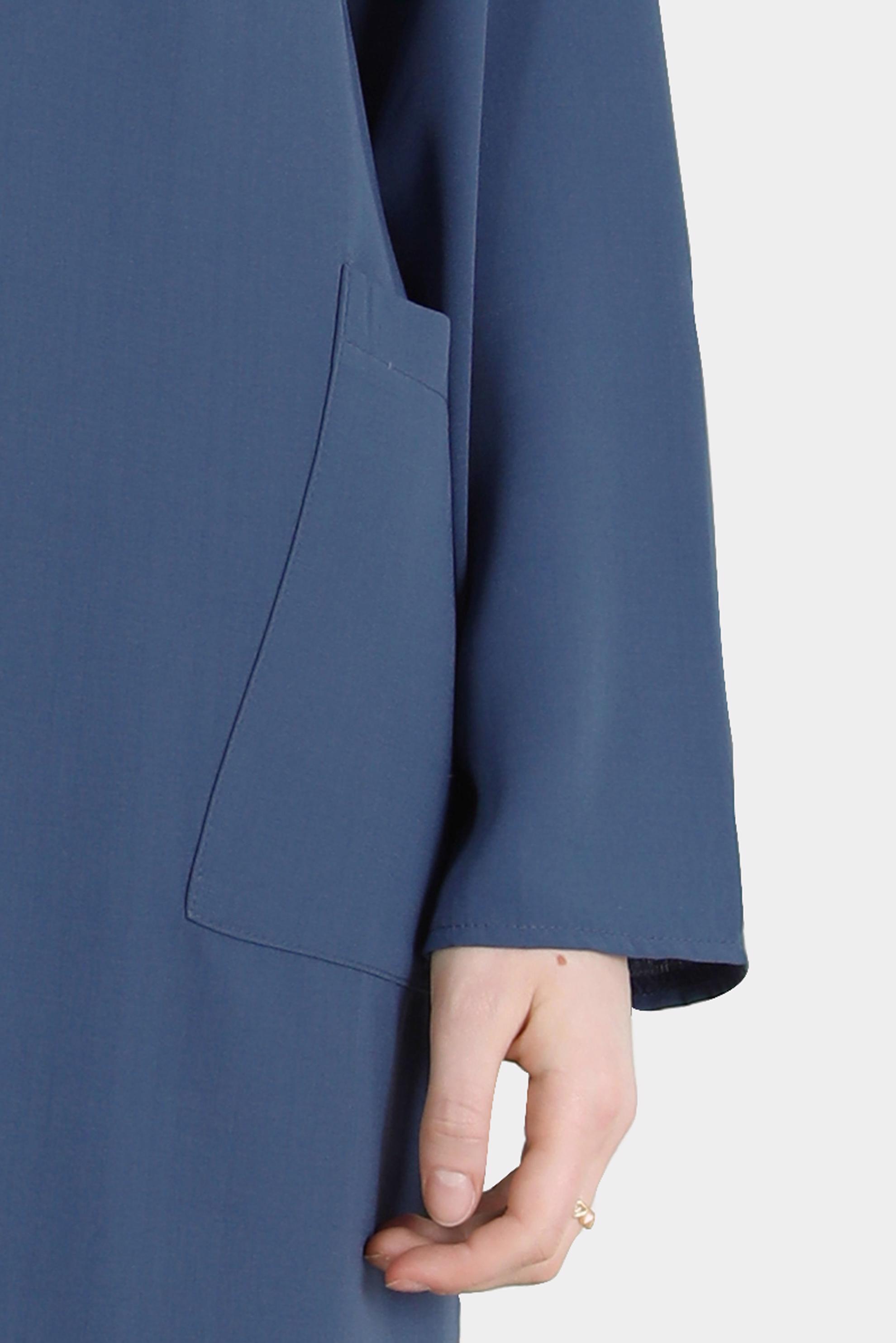 Tesettür giyim LACİVERT BOYDAN DÜĞMELİ YIRTMAÇ DETAYLI İKİLİ PANT. TAKIM 42517 