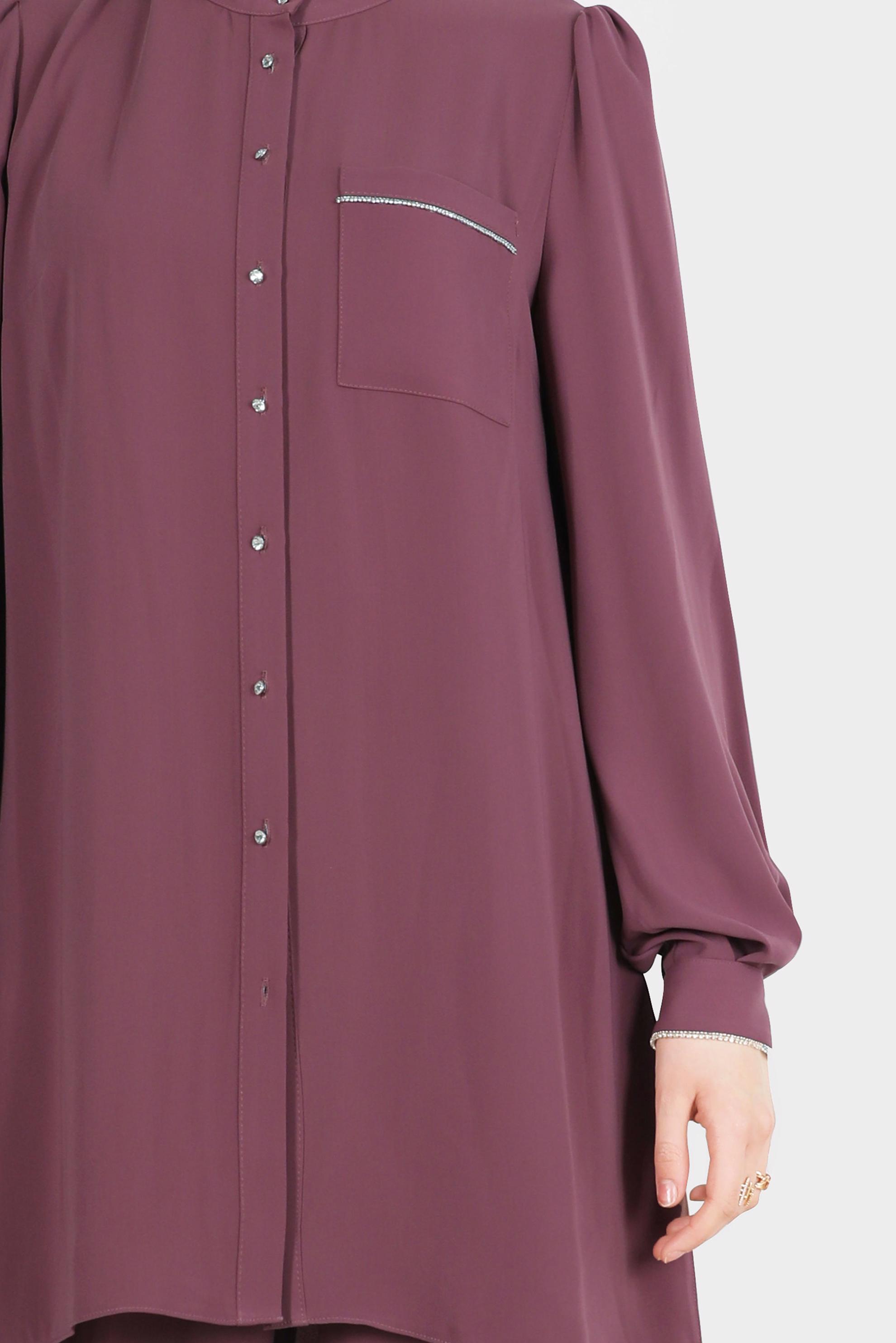 Hijab clothing PINK GEM DETAIL 2-PIECE CLASSIC PANTS SUIT 42565 