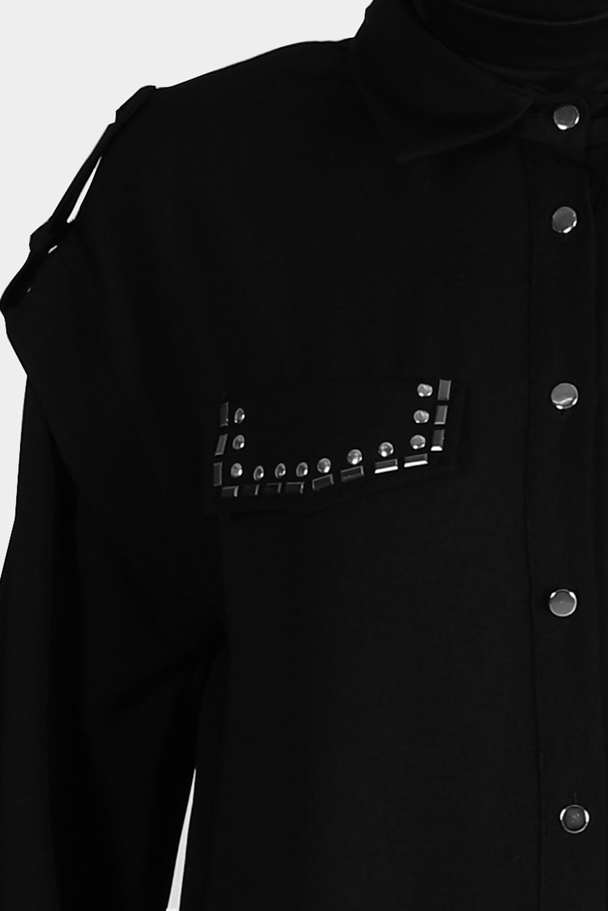 Tesettür giyim SİYAH ZIMBA DETAYLI İKİLİ PANT. TAKIM 42690 