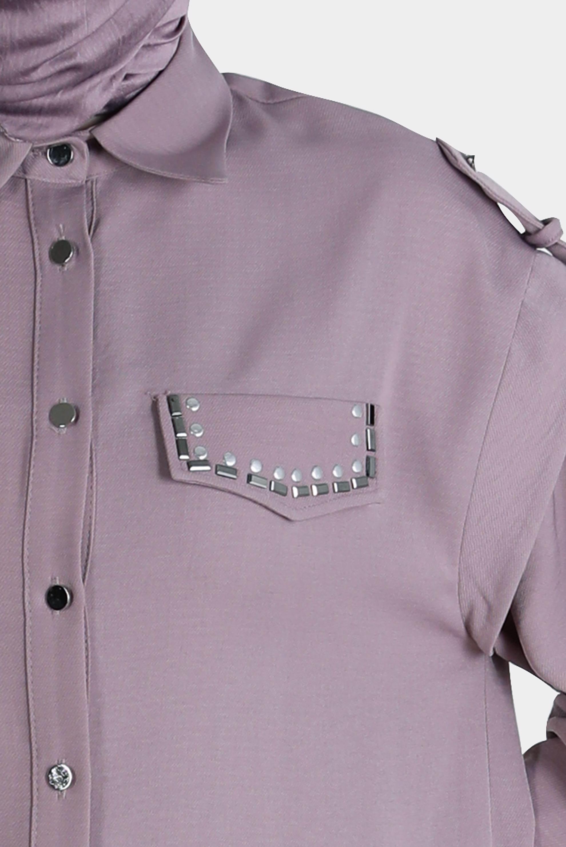 Tesettür giyim MÜRDÜM ZIMBA DETAYLI İKİLİ PANT. TAKIM 42690 