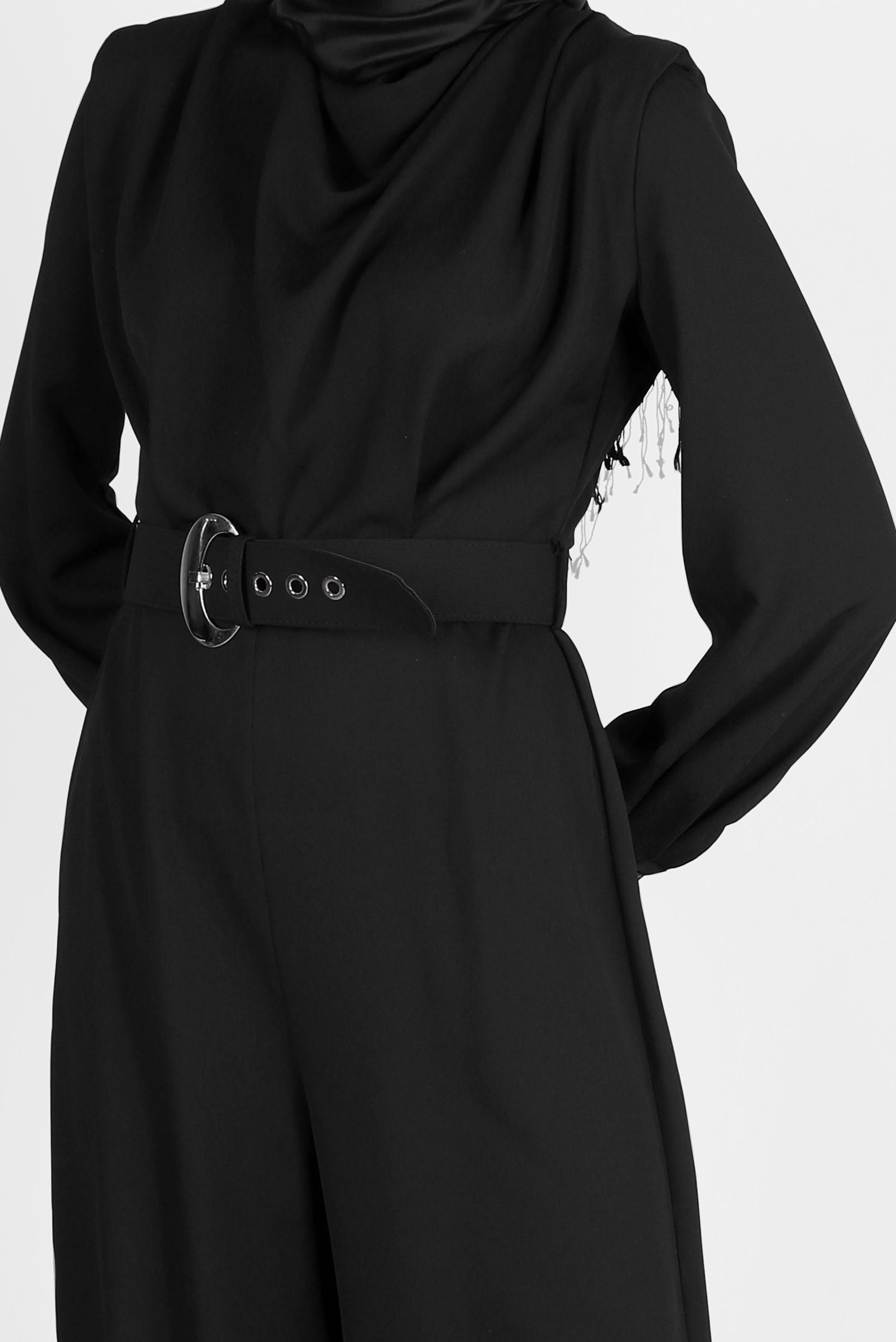 Vêtements hijab NOIR SALOPETTE REMBOURRÉE AVEC CEINTURE 42552