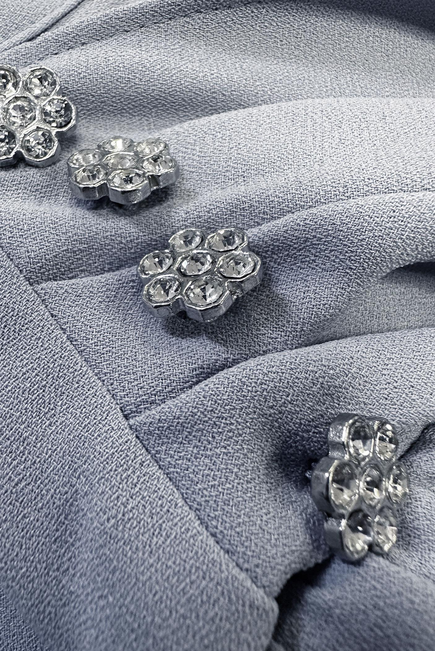 Tesettür giyim GRİ BAĞLAMA DETAYLI KREP TULUM 42885