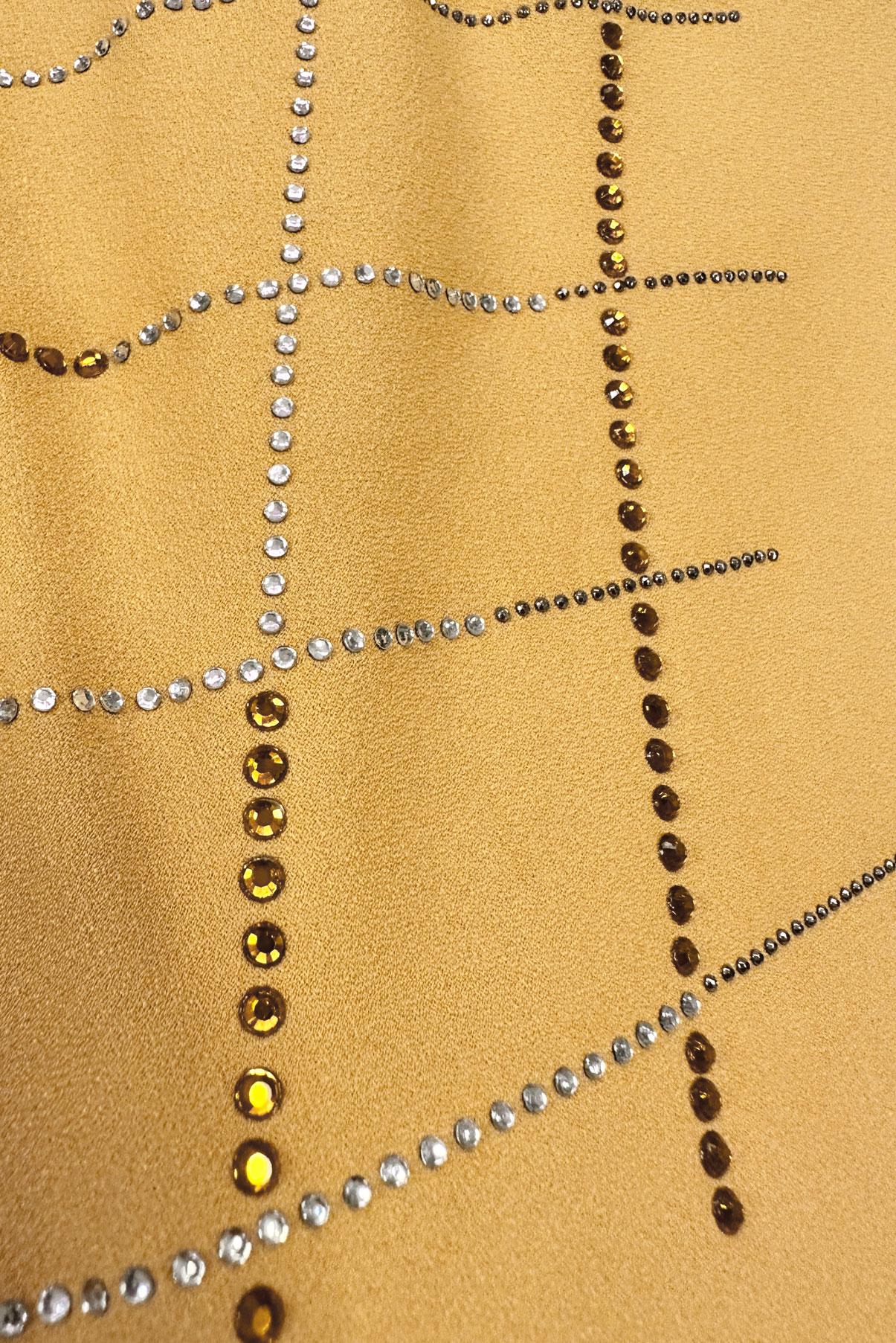 Tesettür giyim SARI BÜYÜK BEDEN TAŞ DETAYLI TUNİK 20236