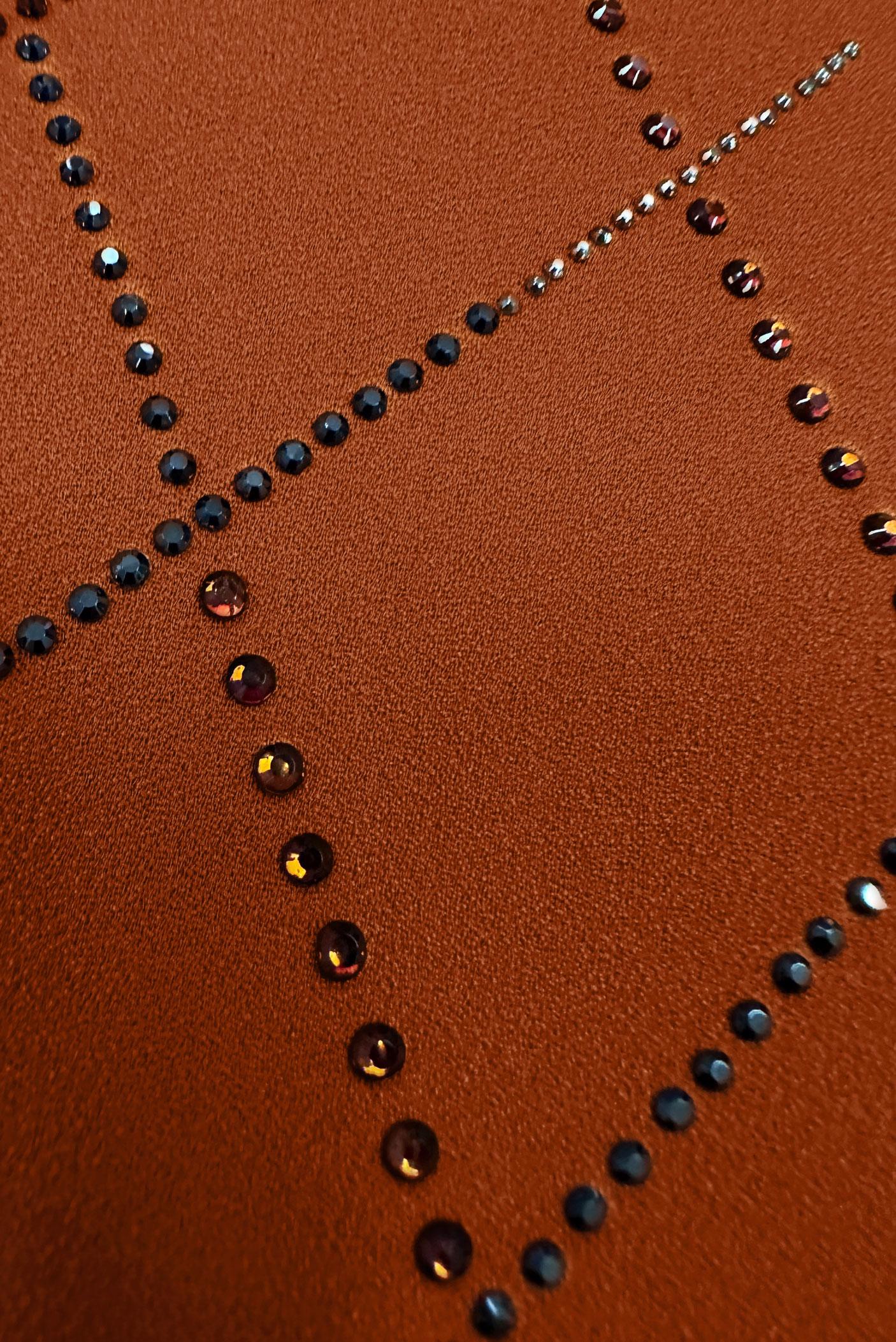 Tesettür giyim TURUNCU BÜYÜK BEDEN TAŞ DETAYLI TUNİK 20236