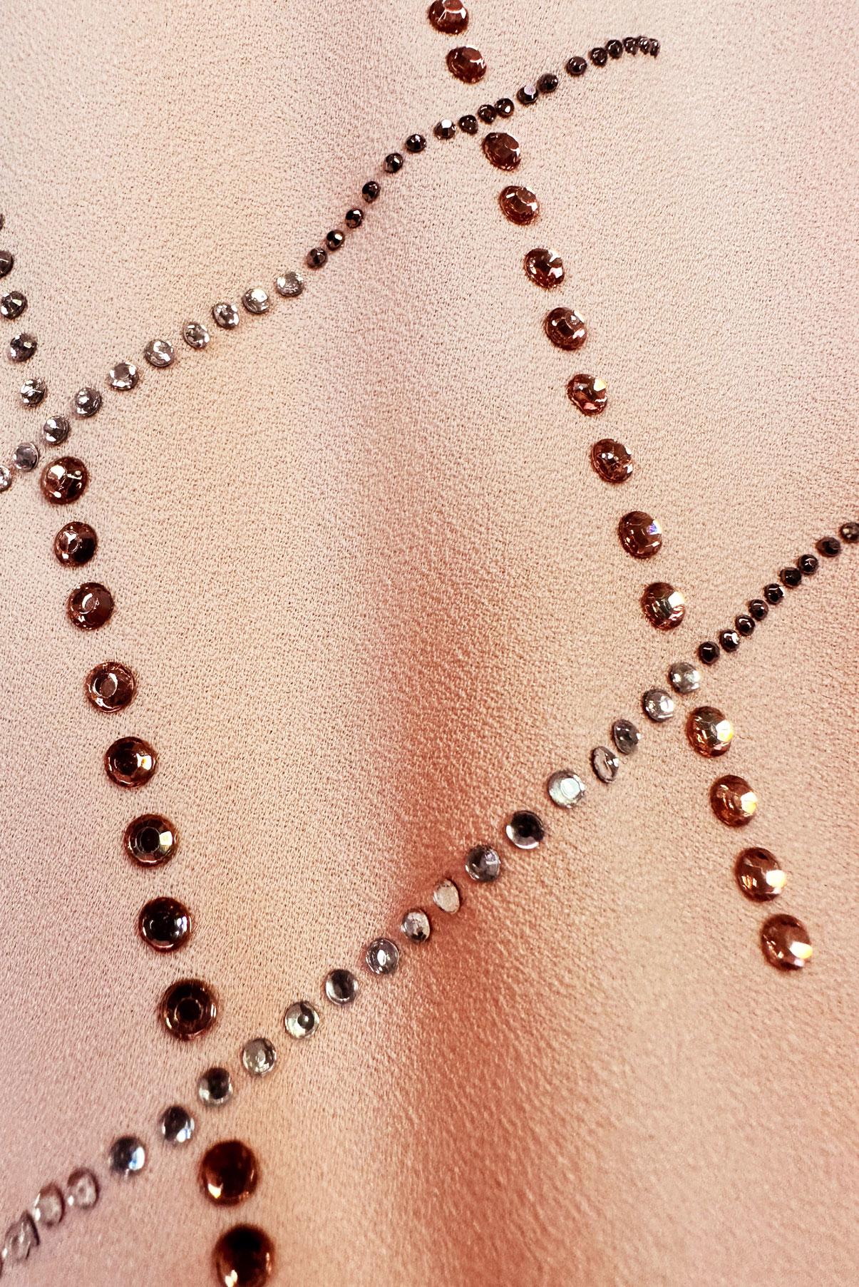 Vêtements hijab POUDRE TUNIQUE À MANCHES BALLON AVEC DÉTAIL GEM 20236