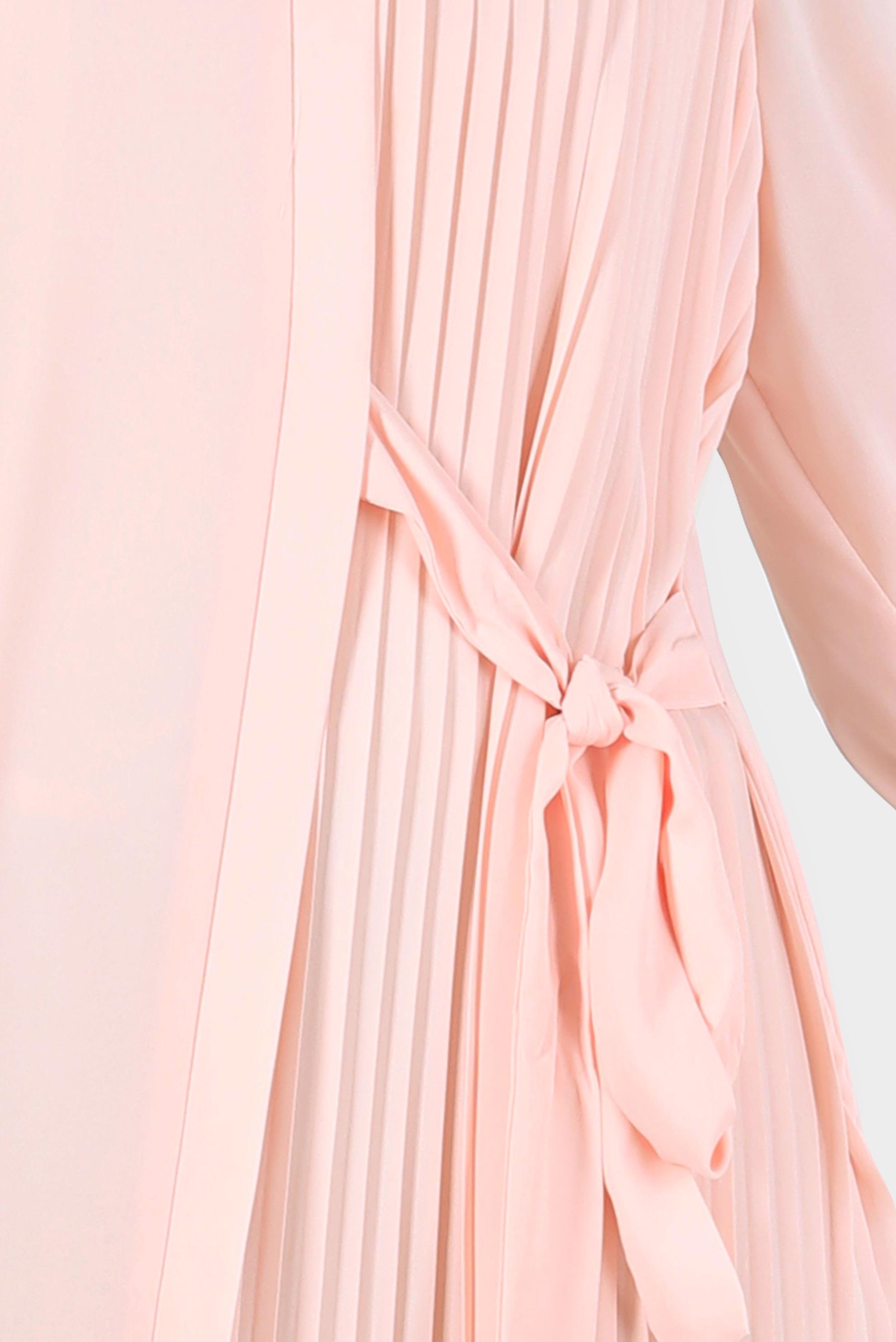 Tesettür giyim PUDRA PİLE DETAYLI BAĞLAMALI TUNİK 42506 