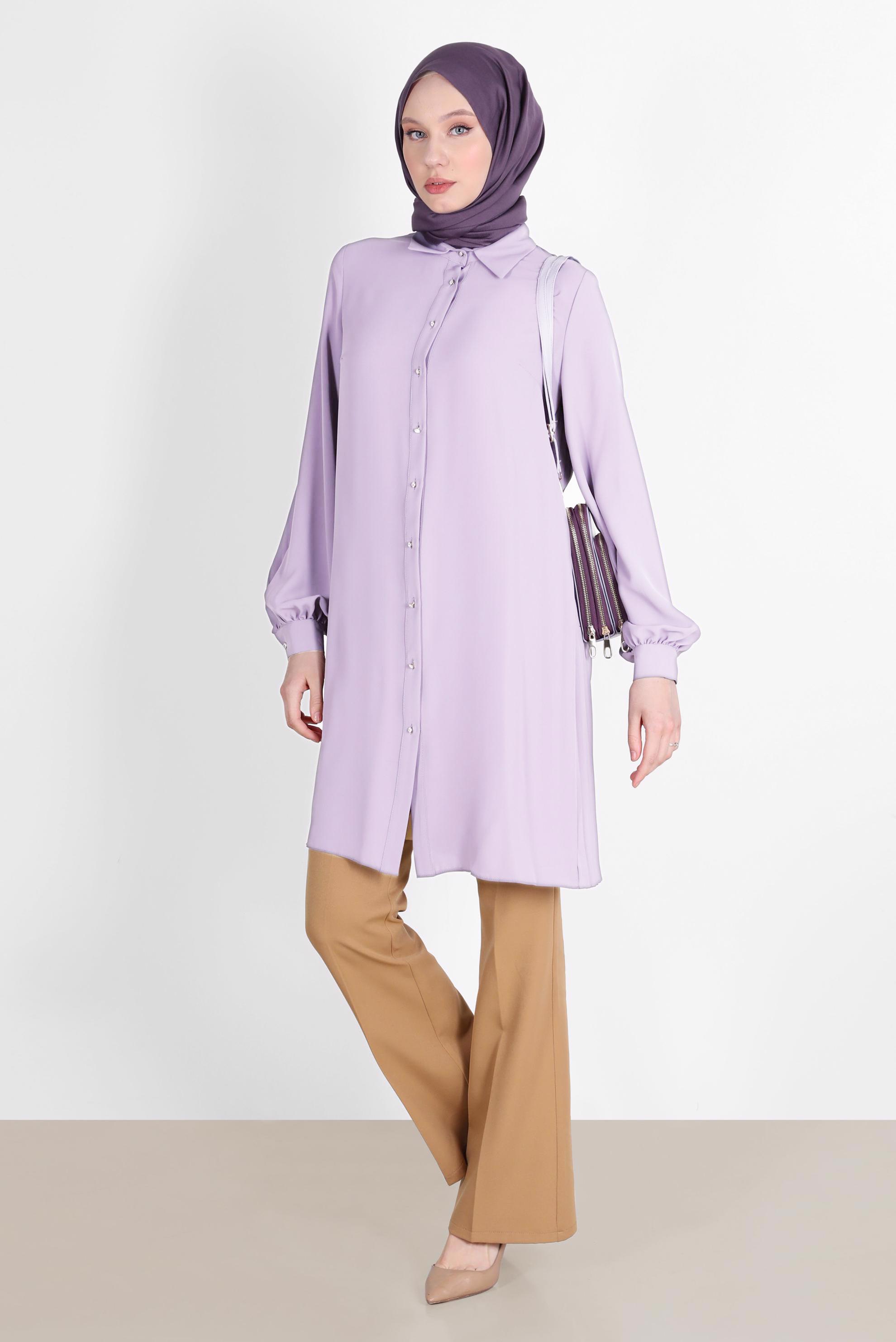 Tesettür giyim MOR 42520 BONİTA TUNİK 38/46 TEK40