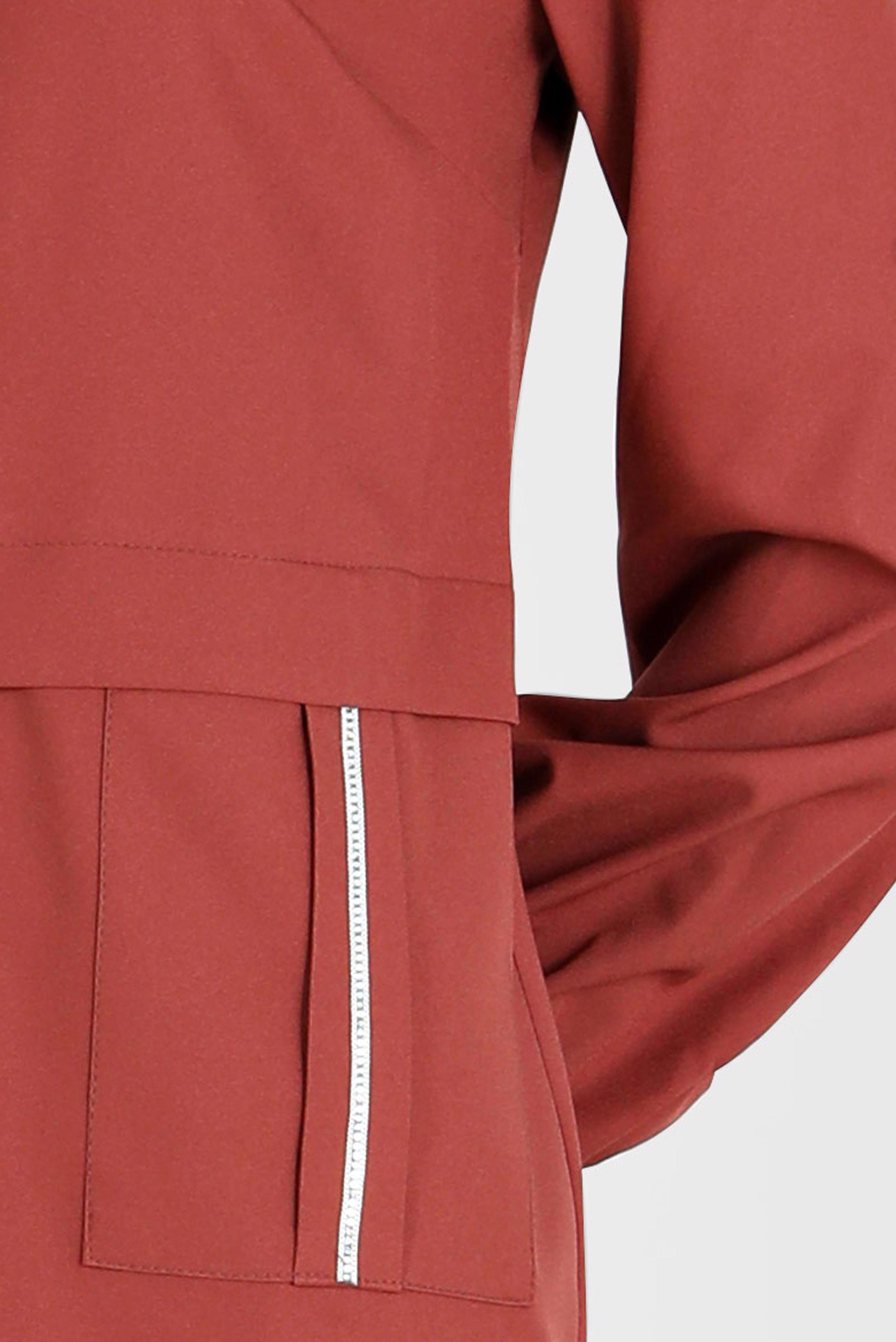 Tesettür giyim TURUNCU TAŞ DETAYLI BOYDAN DÜĞMELİ TUNİK 42528 