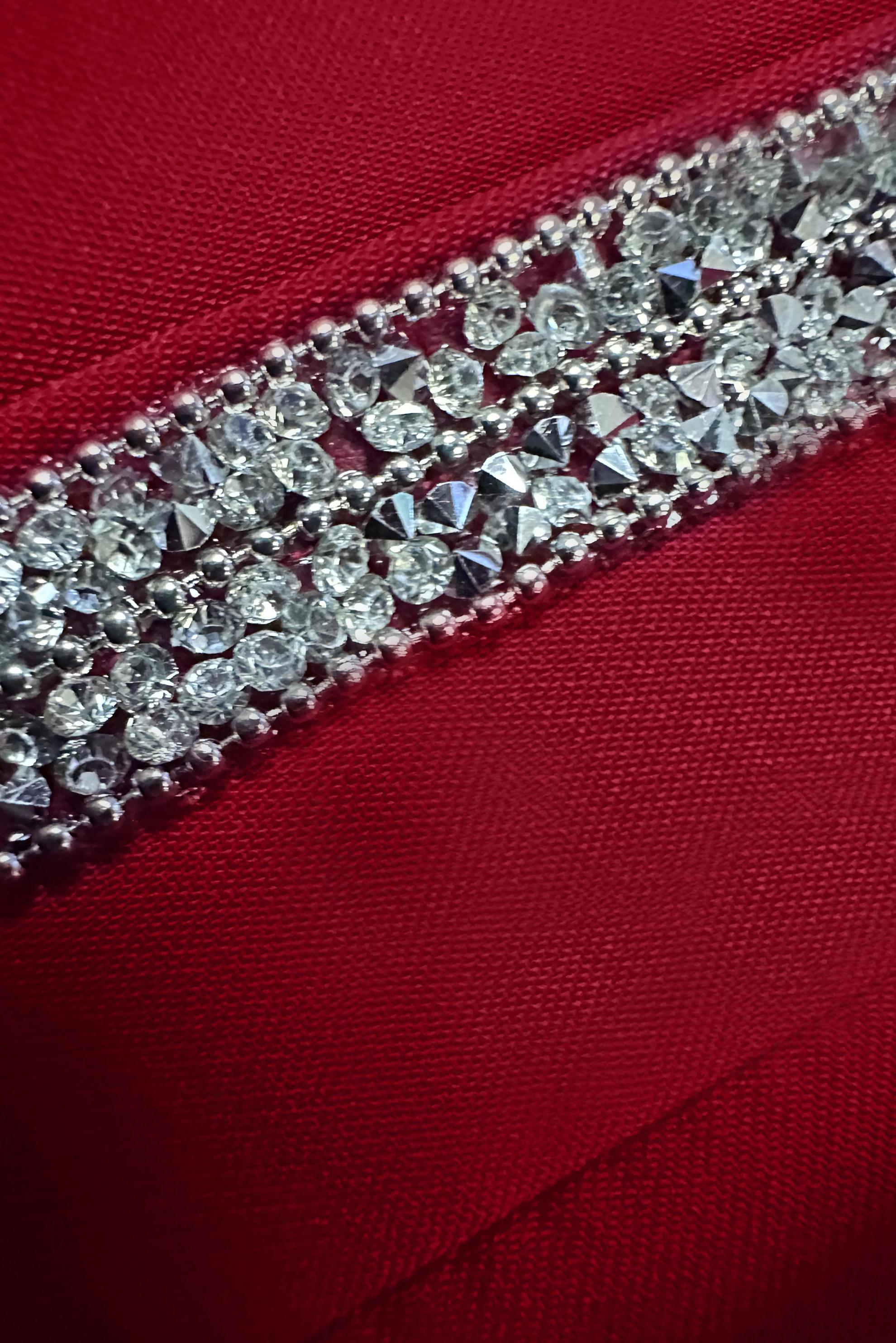 Tesettür giyim BORDO TAŞ ŞERİT DETAYLI VOLANLI TUNİK 42545 