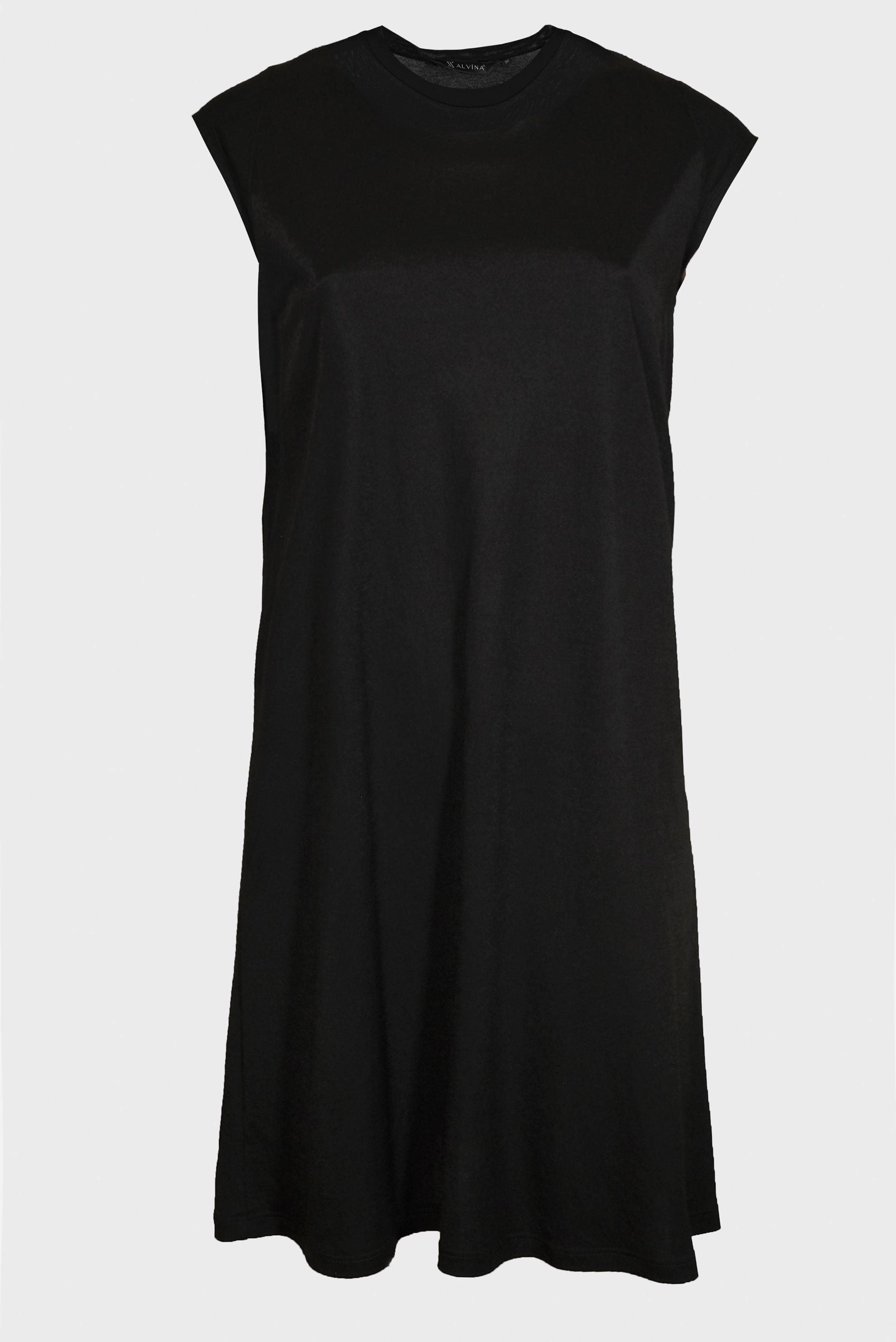 Tesettür giyim SİYAH BASIC SIFIR KOL TUNİK 42558 