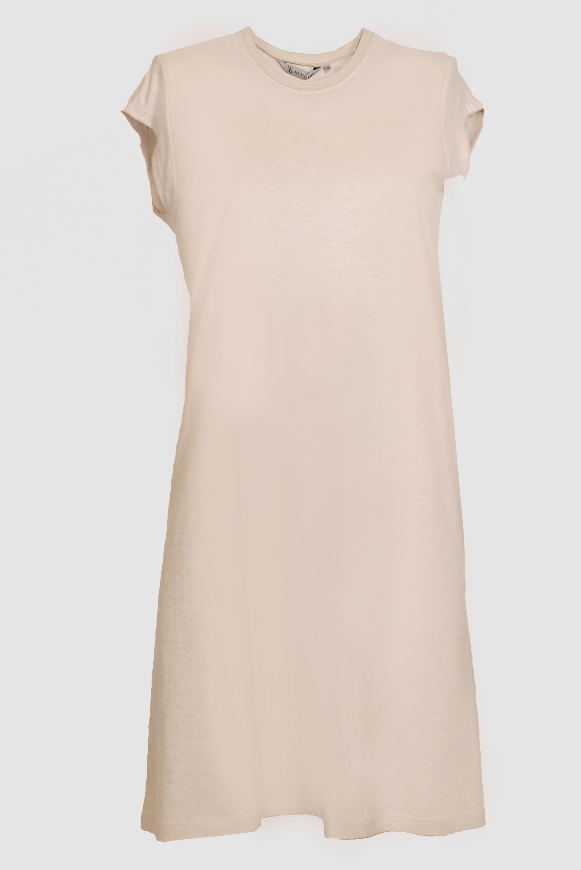 Tesettür giyim BEJ BASIC SIFIR KOL TUNİK 42558 