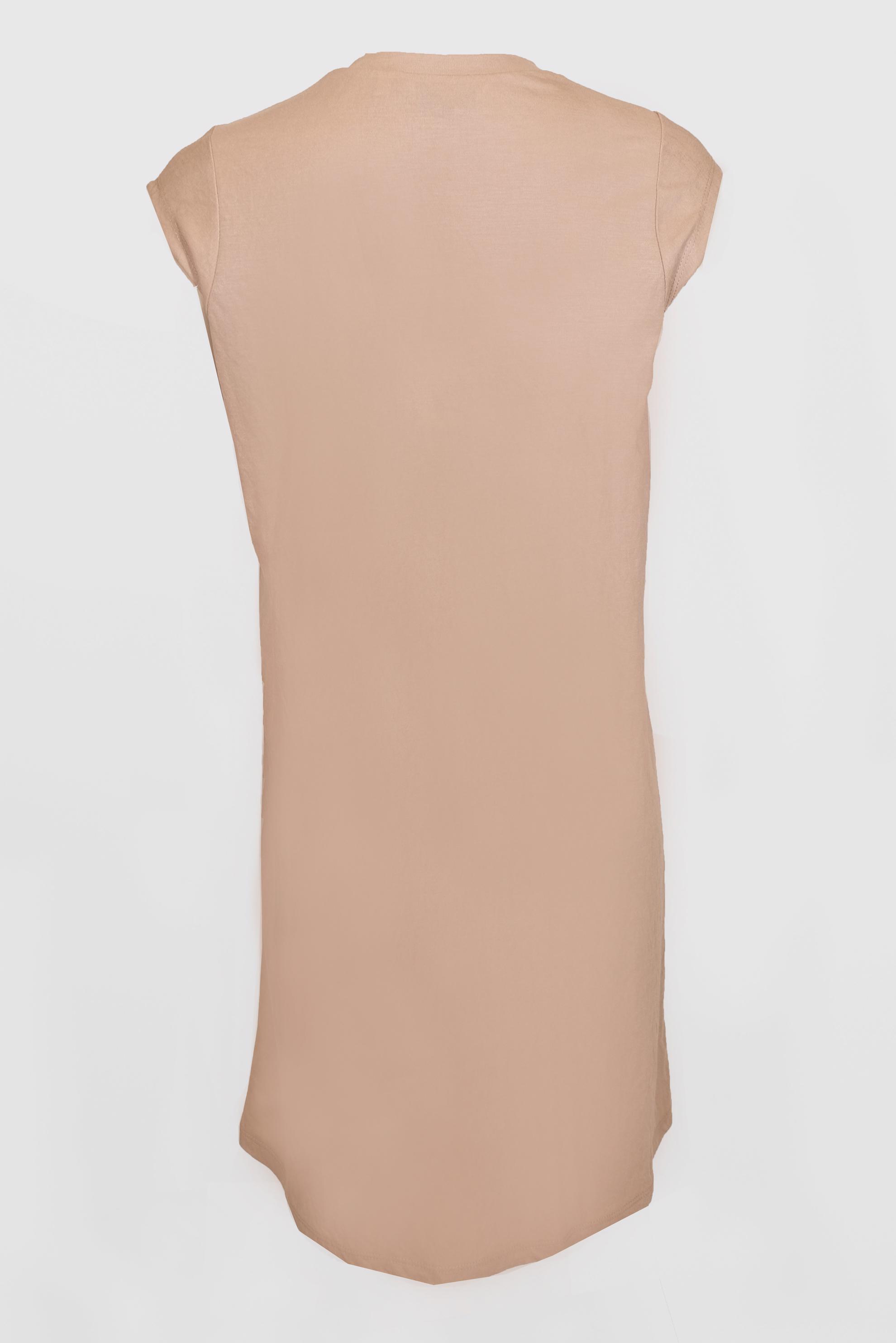 Tesettür giyim KAHVE BASIC SIFIR KOL TUNİK 42558 