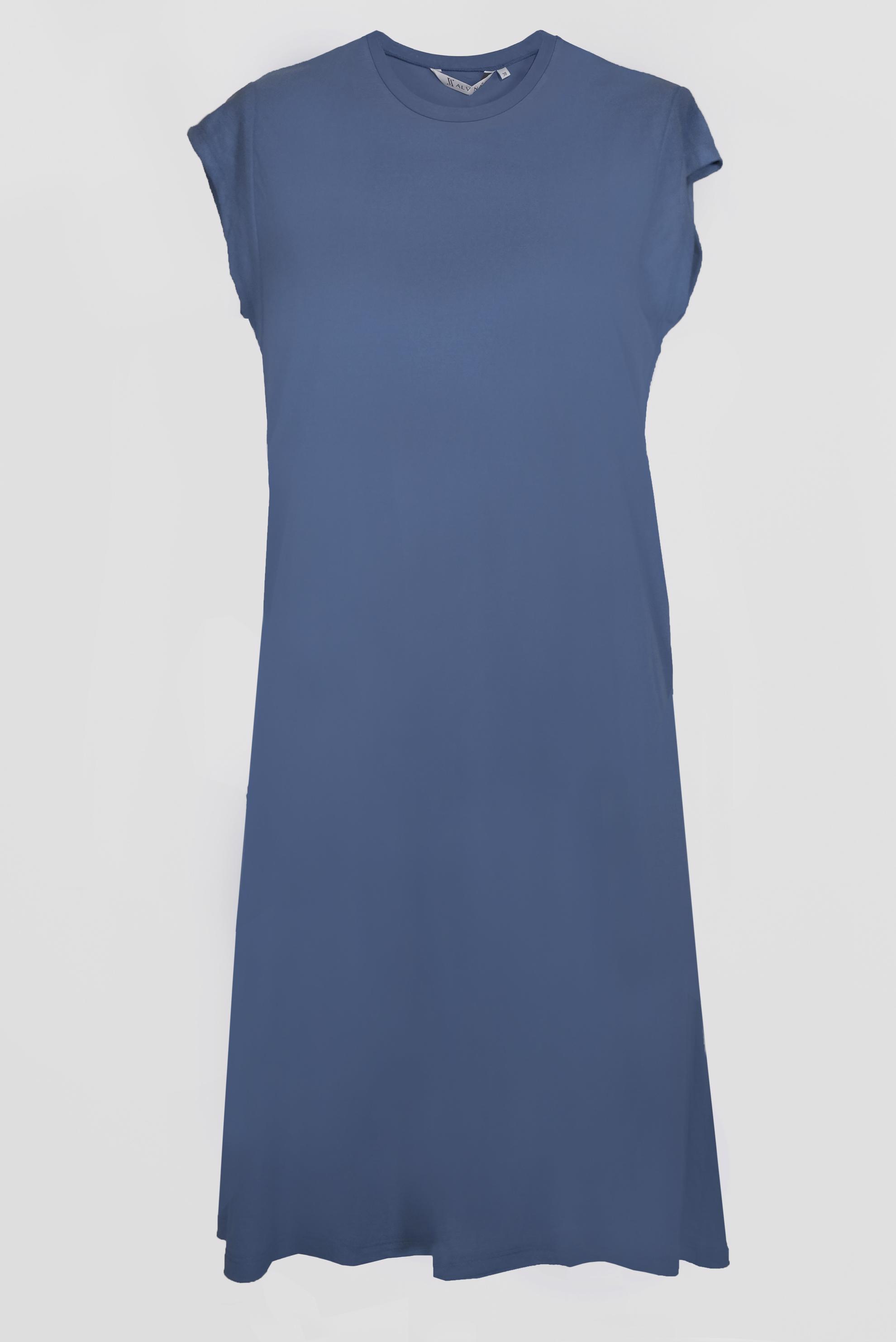 Tesettür giyim LACİVERT BASIC SIFIR KOL TUNİK 42558 