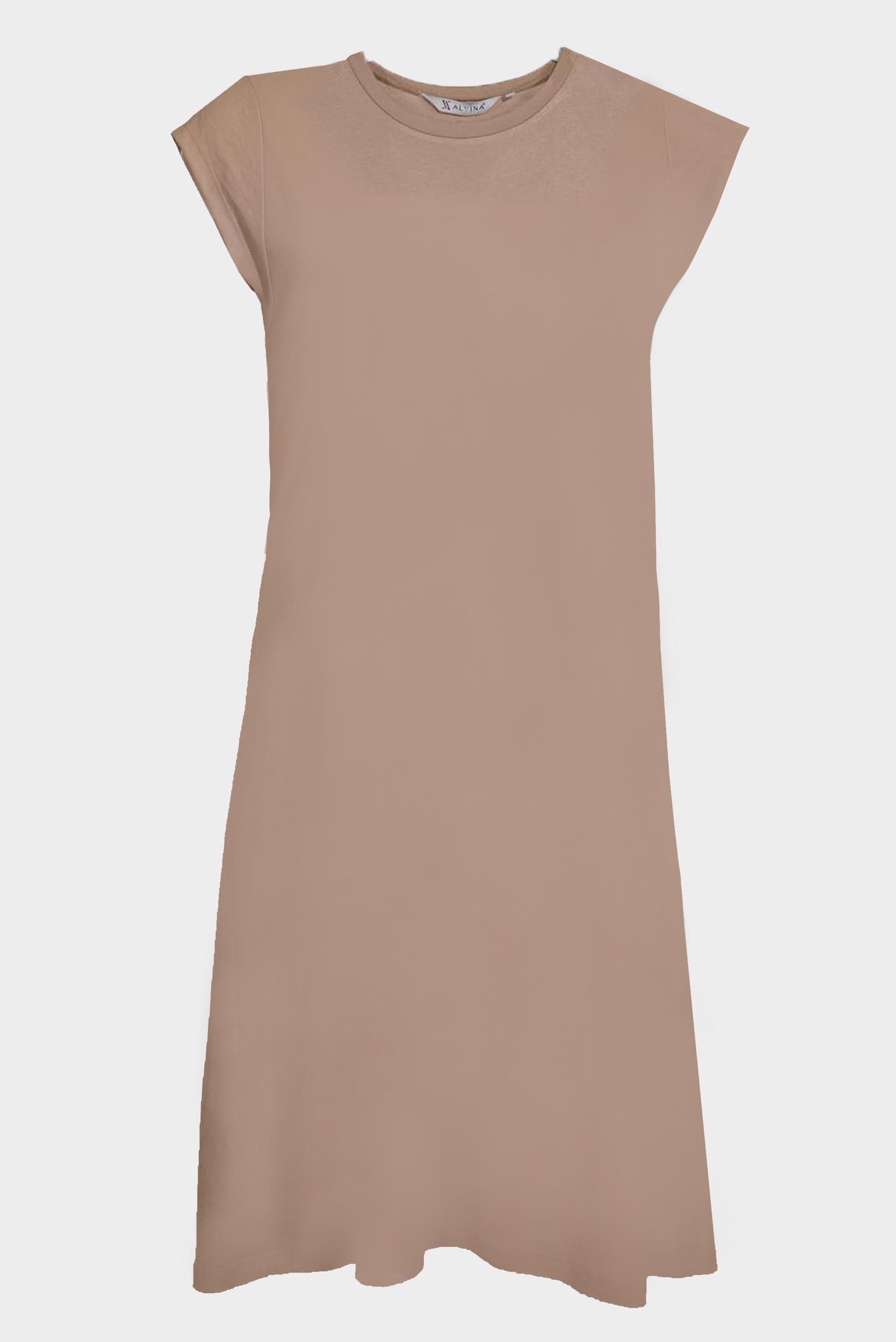 Tesettür giyim KUM BASIC SIFIR KOL TUNİK 42558 