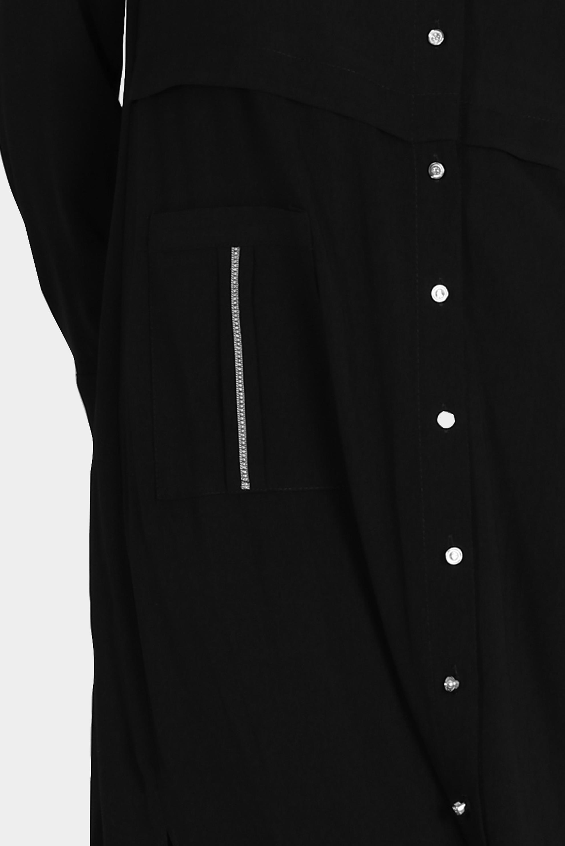 Tesettür giyim SİYAH CEPLERİ TAŞLI DÜĞMELİ TUNİK 42583 