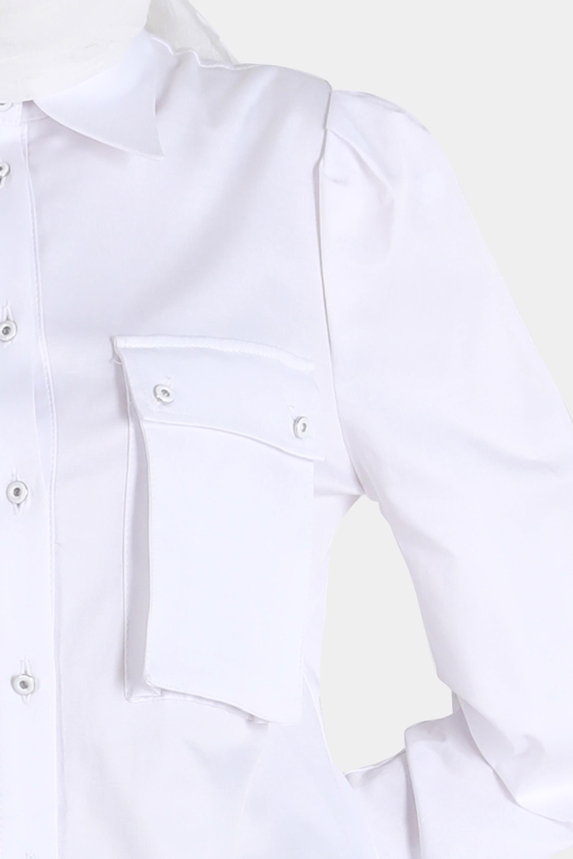 Tesettür giyim BEYAZ BOYDAN DÜĞMELİ CEPLİ TUNİK 42639 