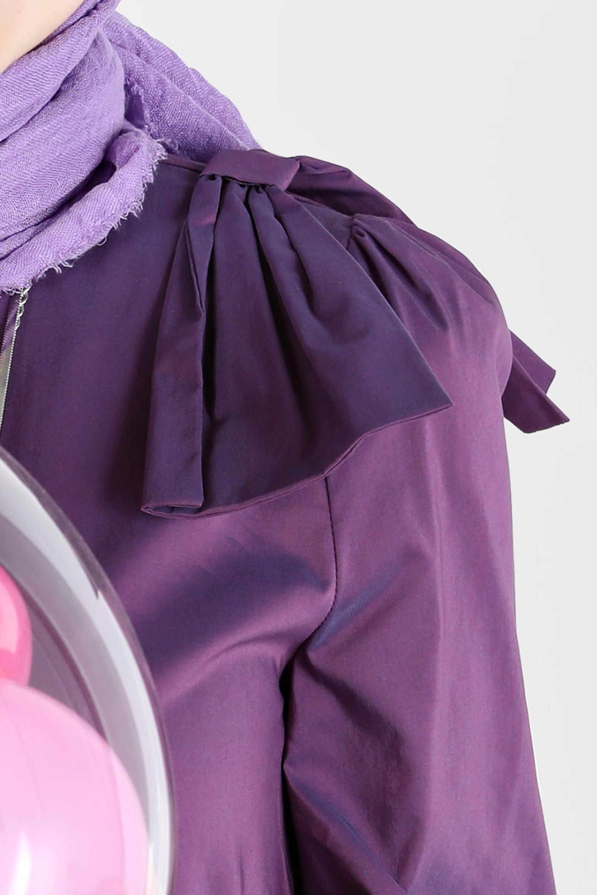 Tesettür giyim MOR FİYONK DETAYLI TUNİK 42663 