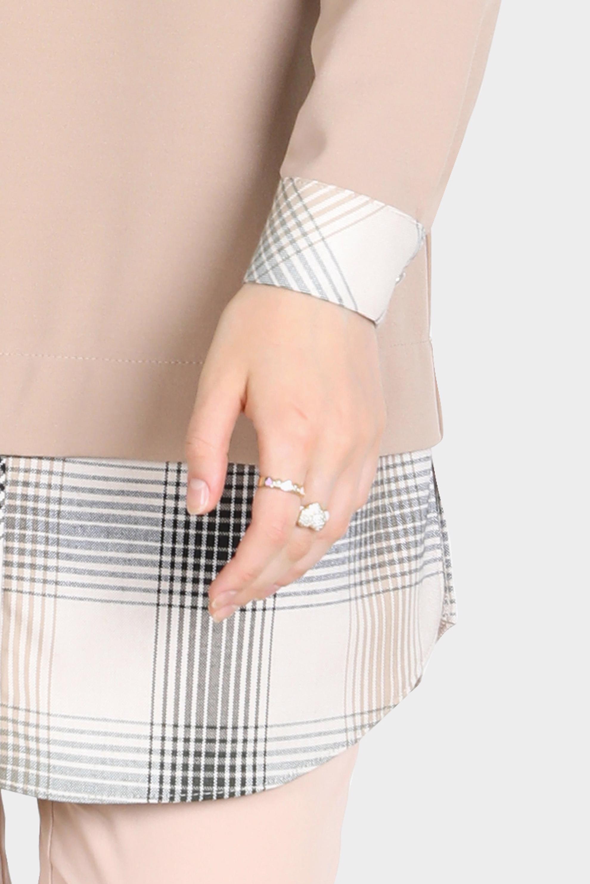 Tesettür giyim KUM EKOSE DESEN DETAYLI TUNİK 42739 