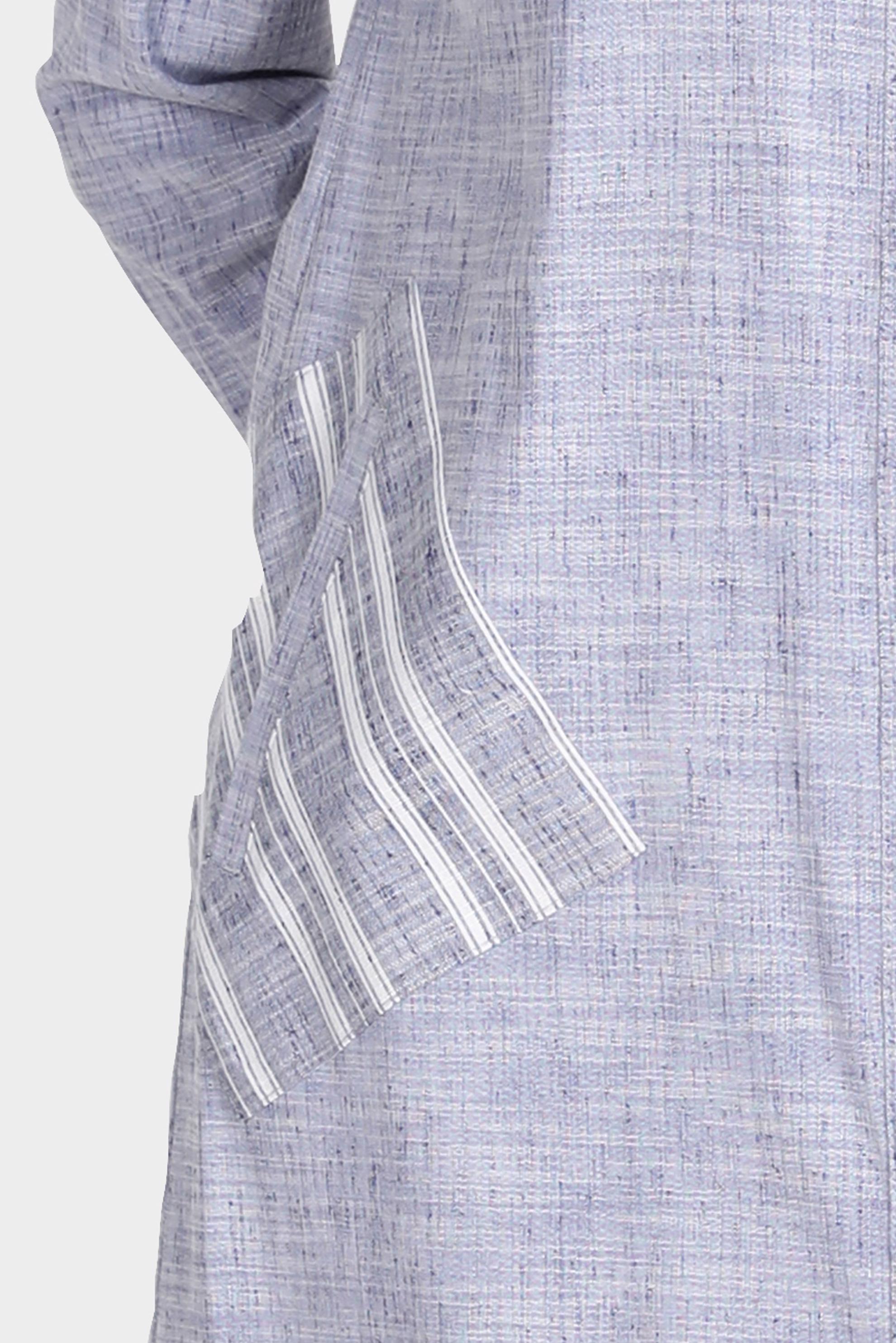 Tesettür giyim LACİVERT KETEN GÖRÜNÜMLÜ DÜĞMELİ TUNİK 42779