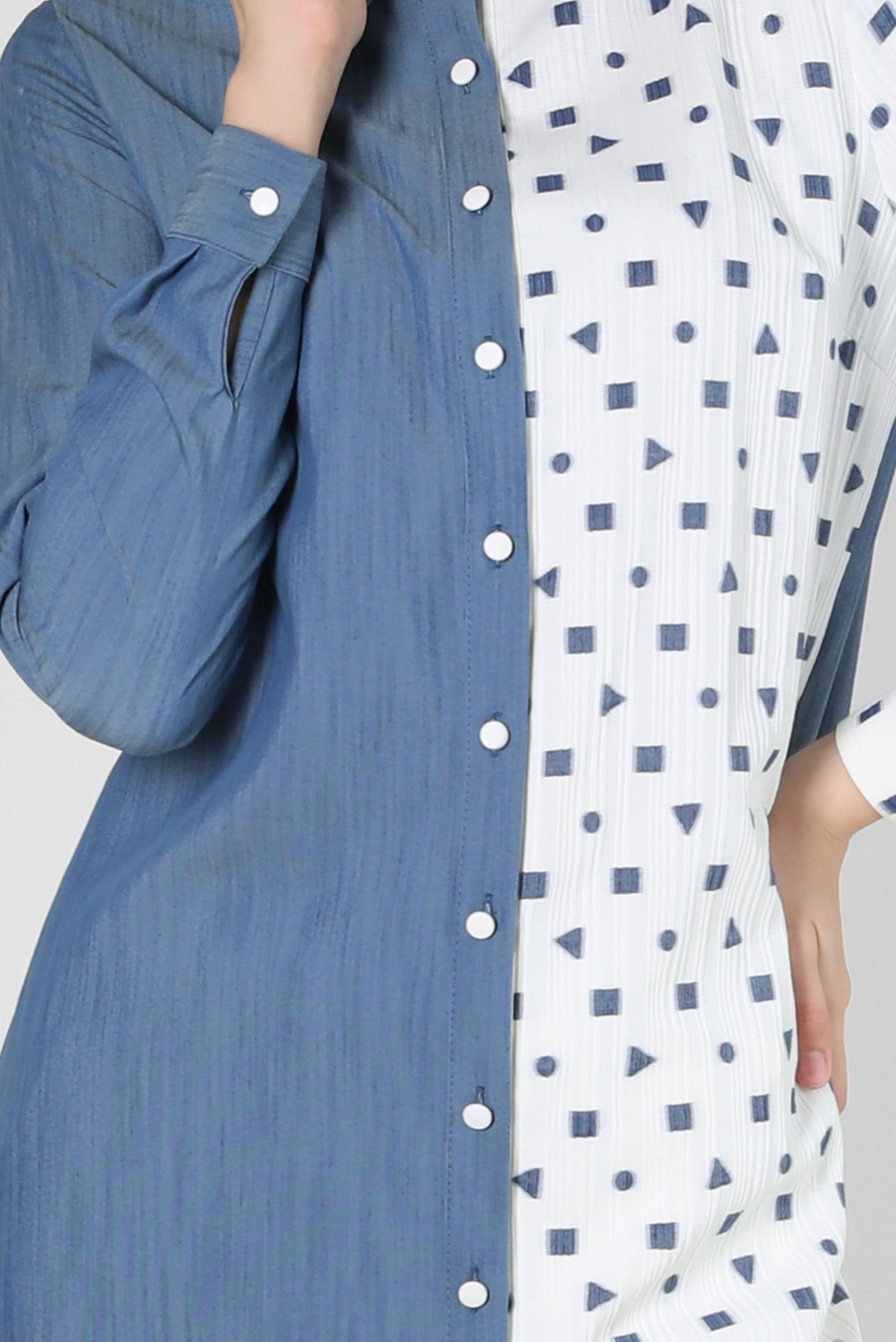 Tesettür giyim LACİVERT 42781-1 7465 TUNİK 38/48 TEK40