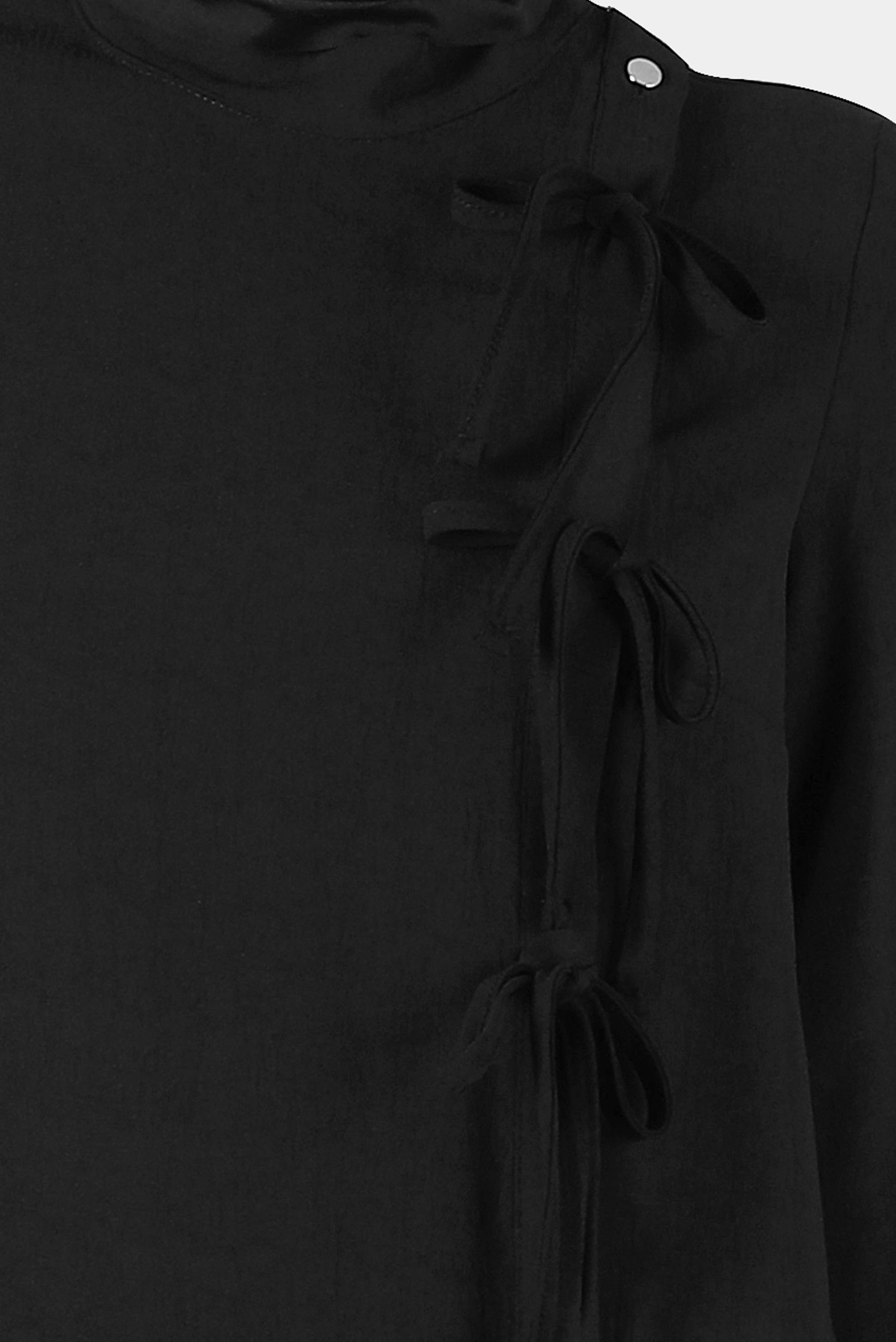 Tesettür giyim SİYAH BAĞLAMA DETAYLI TUNİK 42789 